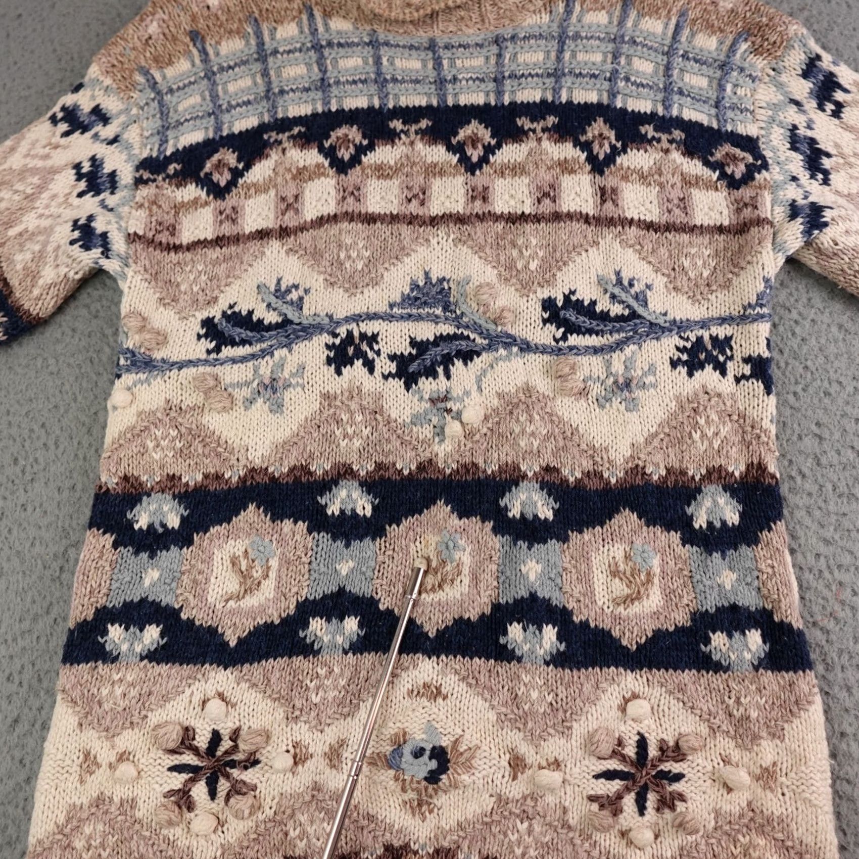 Vintage VINTAGE Heirloom Collectibles Sweater Womens Small Floral All Over Print Knit Size S / US 4 / IT 40 - 7 Thumbnail