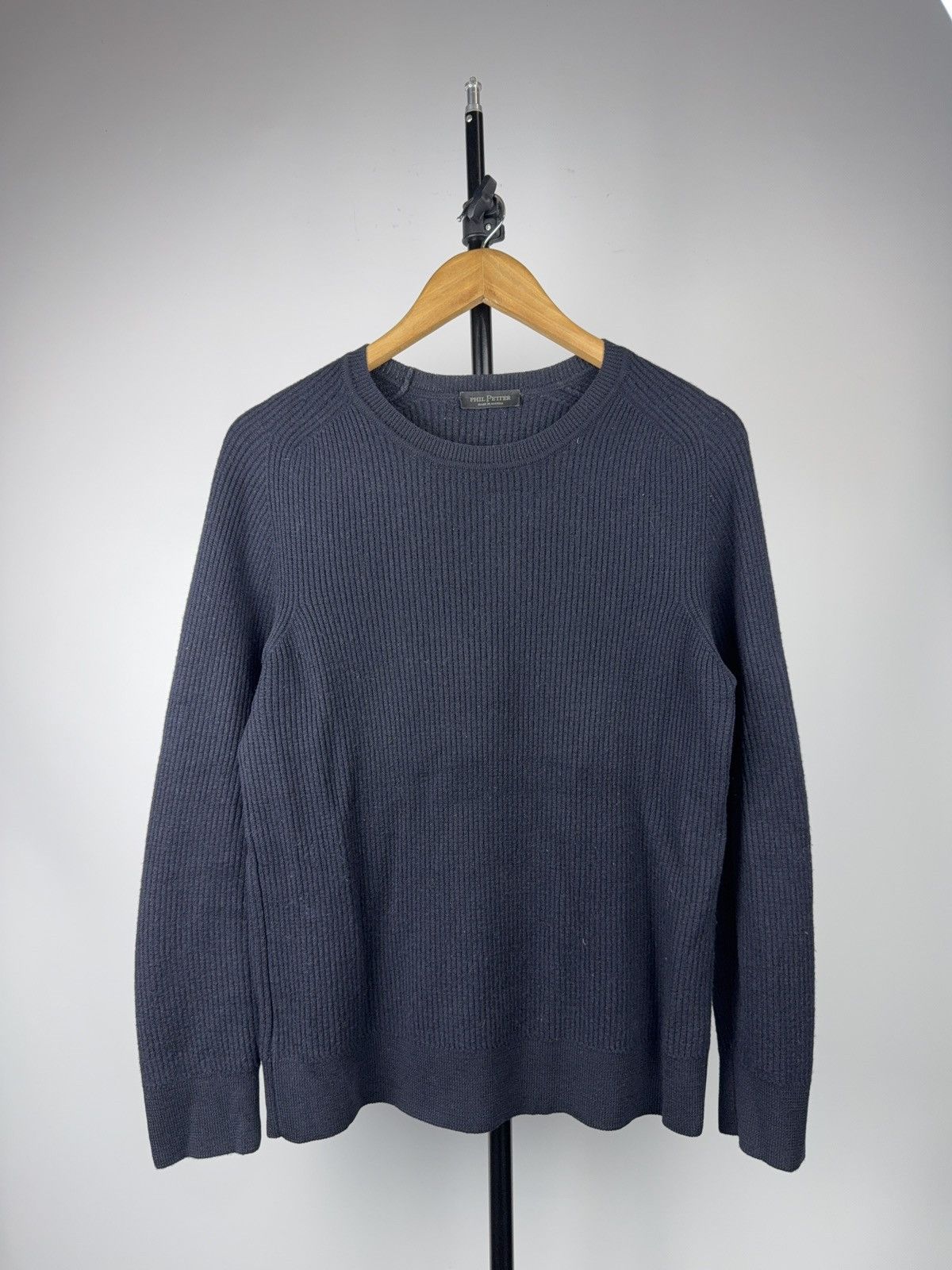 Japanese Brand Luxury 00s Phil Petter Ribbed Knit Sweater Made in Austria Size US S / EU 44-46 / 1 - 1 Thumbnail