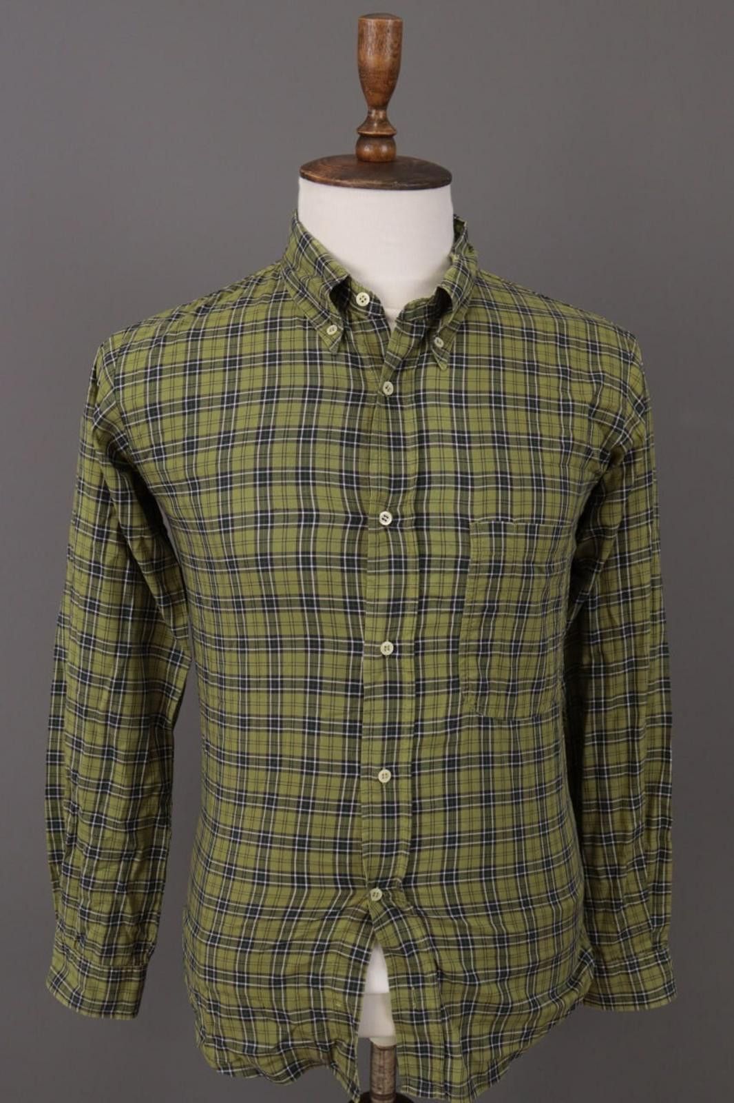 Boneville Boneville Green Check Long Sleeve Button Down Shirt Size 5 Size US M / EU 48-50 / 2 - 1 Thumbnail