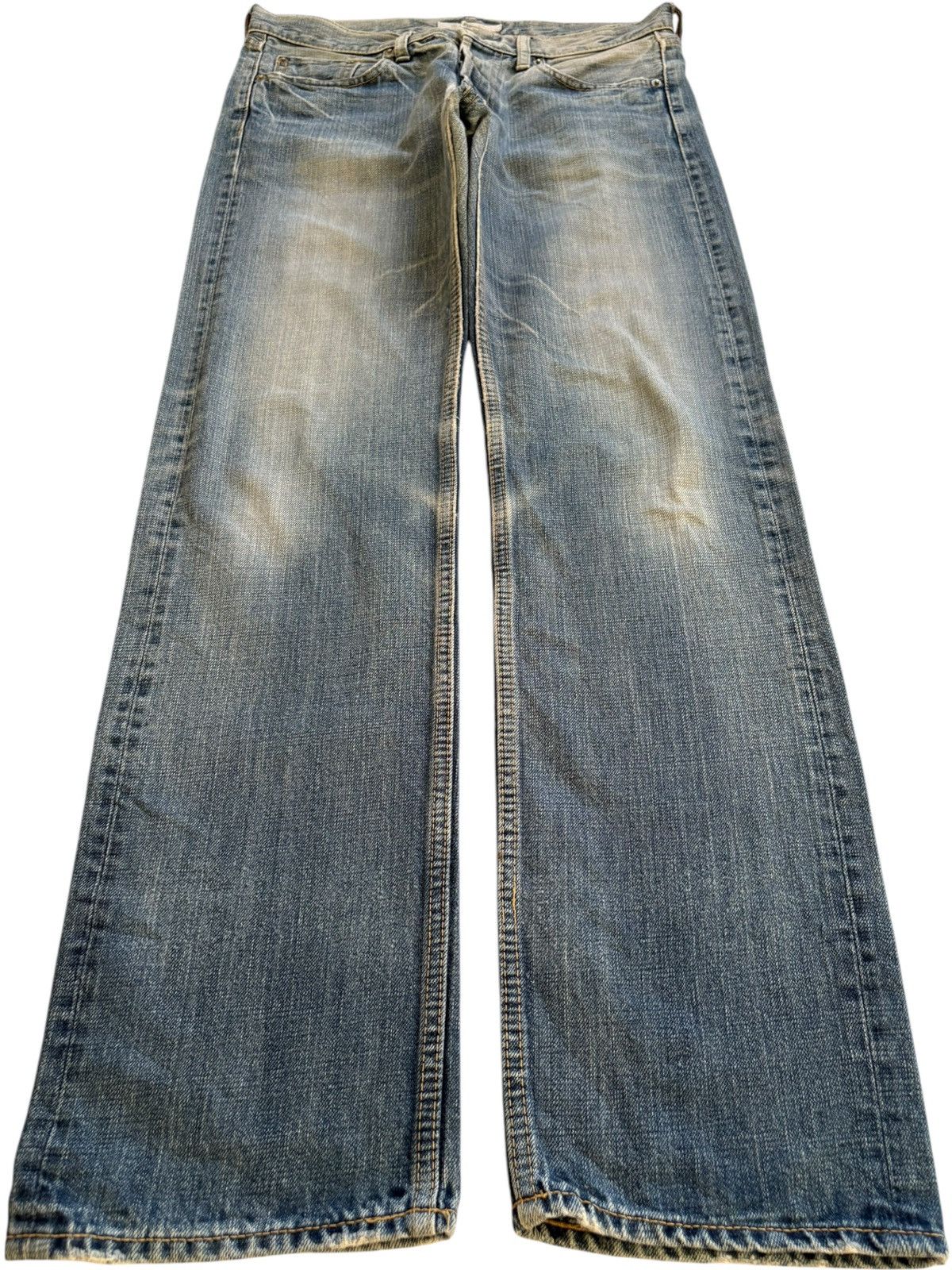 Japanese Brand SALES🔥🔥Vintage DMG Button Fly Faded Wash Jeans Size US 31 - 1 Thumbnail
