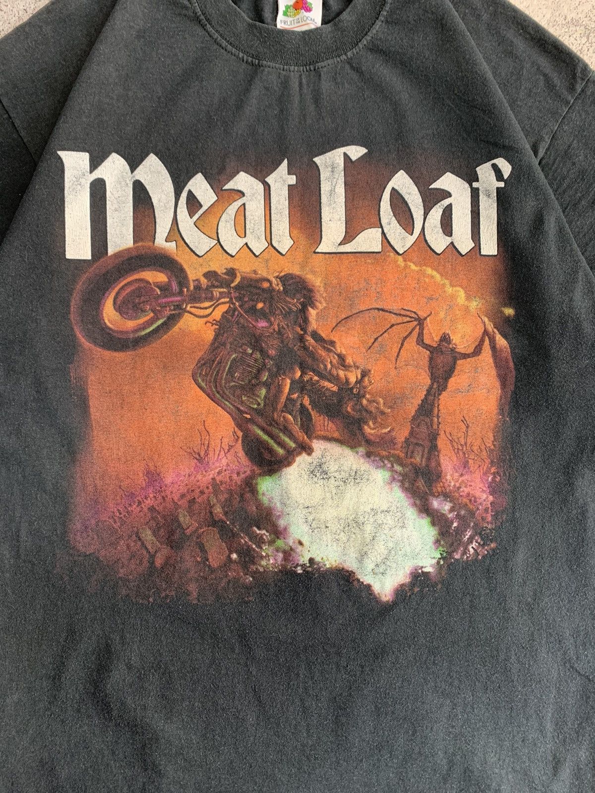 Band Tees Vintage Meat Loaf T-Shirt Tee Rock Band Metal L Tour 2003 Size US L / EU 52-54 / 3 - 6 Thumbnail