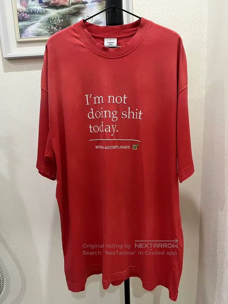 Vetements Vetements Washed pink slacking short-sleeved shirt Size US XS / EU 42 / 0 - 1 Thumbnail