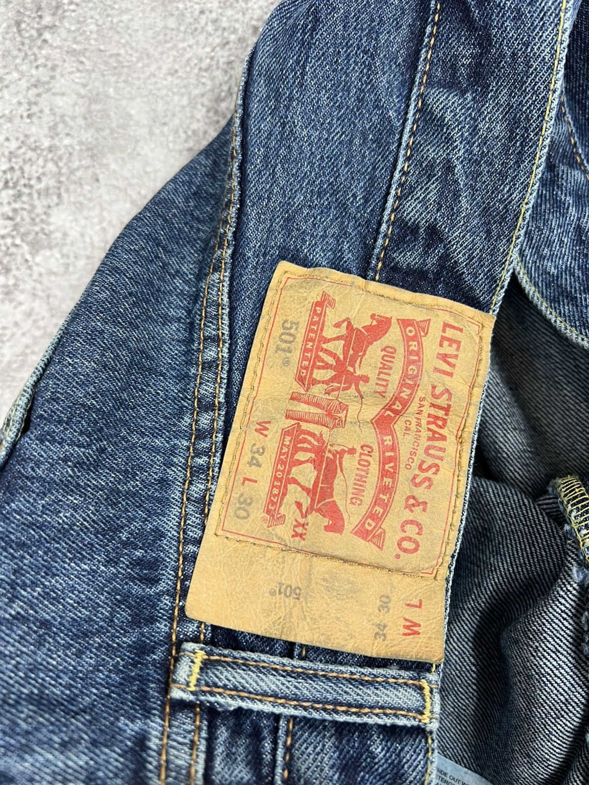 Levi's Levis 501 Vintage Blue Denim Pants Jeans Size US 34 / EU 50 - 6 Thumbnail