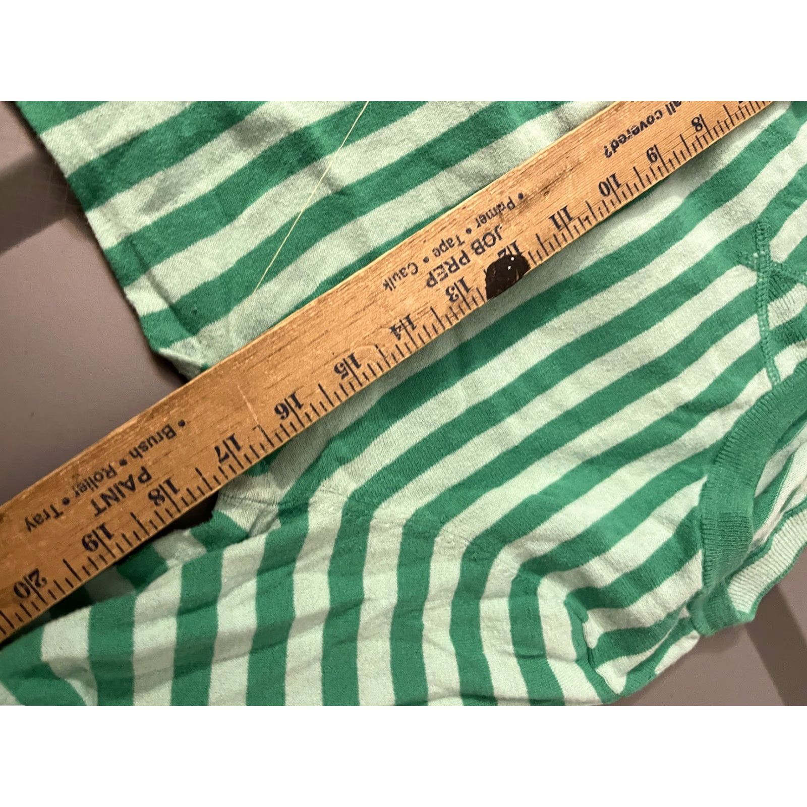 Old Navy Old Navy Womens Long Sleeve Crewneck Sweater L Green Striped Pullover Knit Shirt Womens Size L / US 10 / IT 46 - 5 Thumbnail