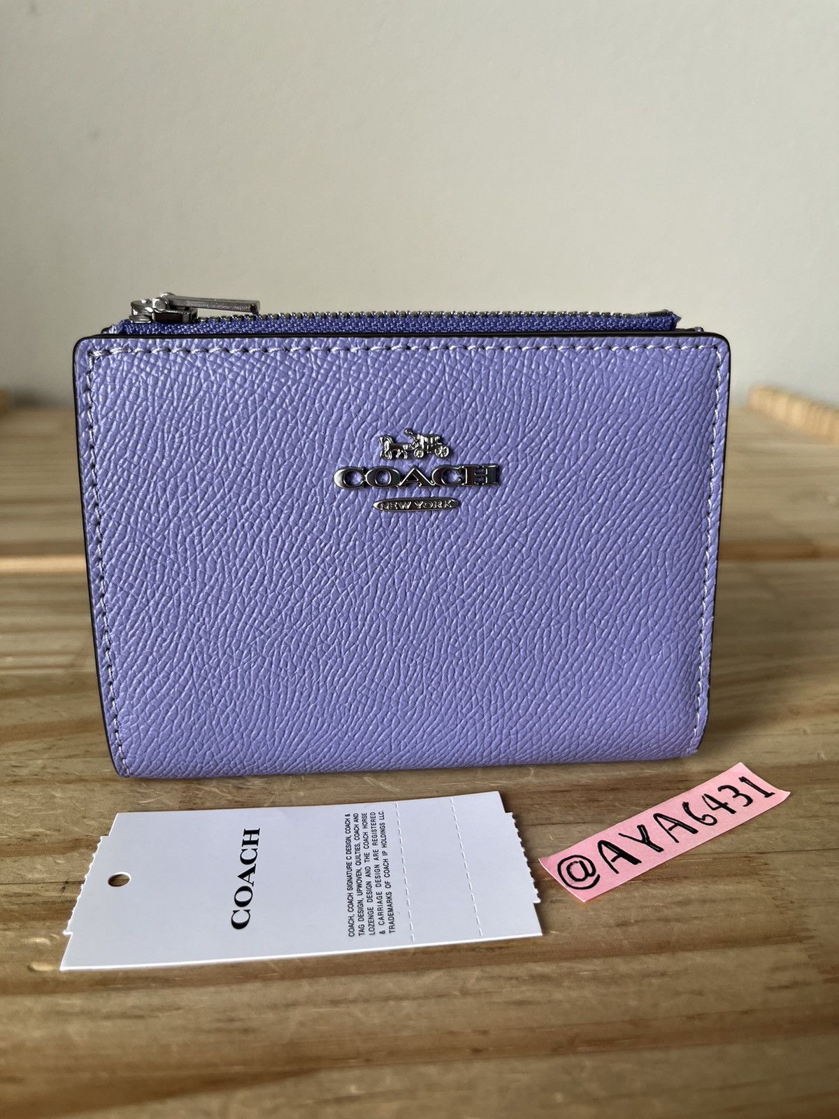 image of Coach Wallet in Purple, Women's