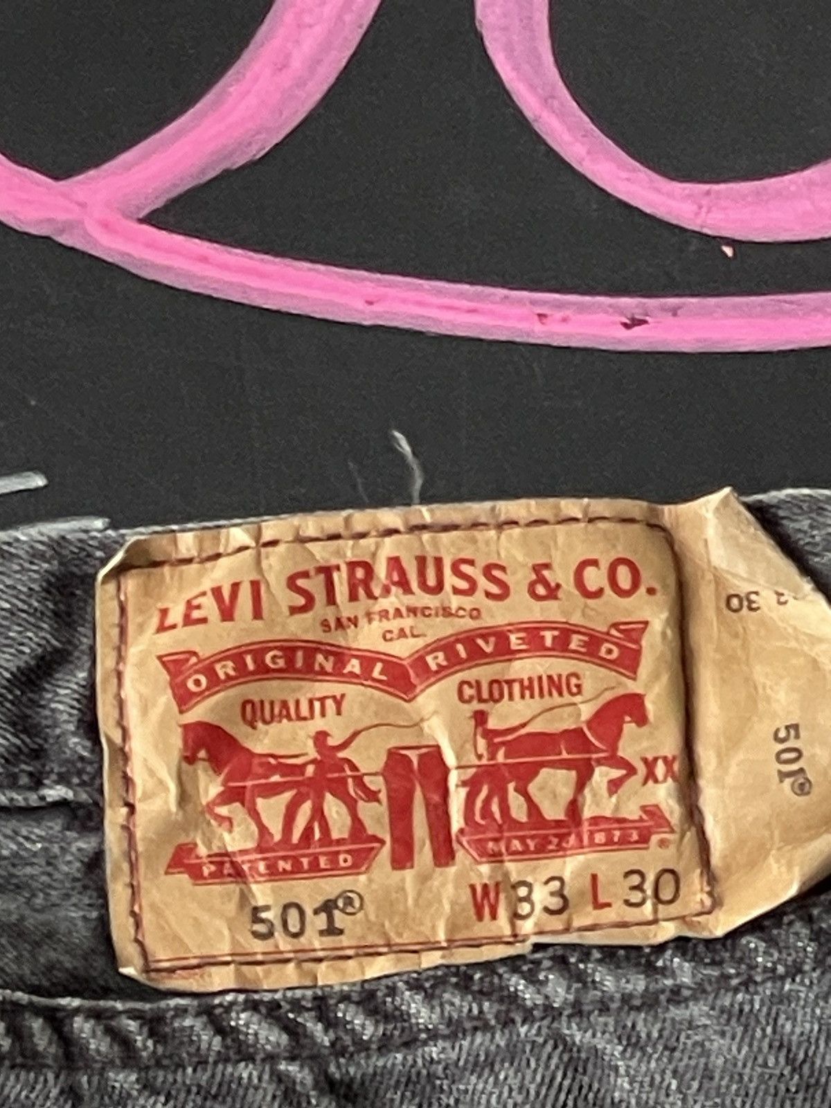 Levi's × Levi's Vintage Clothing Levi’s 501 33W x 30L faded black Size US 30 / EU 46 - 4 Thumbnail