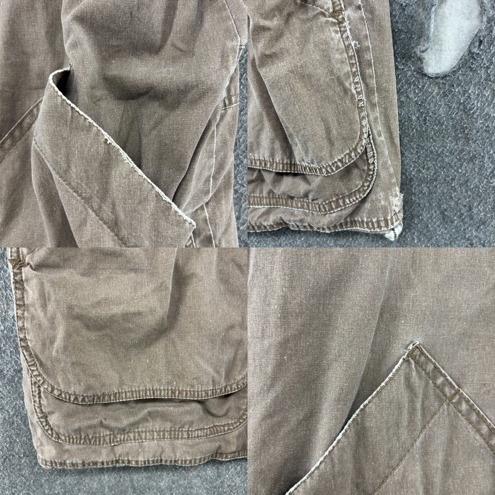 J.Crew VINTAGE J.CREW Coat Jacket Mens Small Brown Chore Barn Canvas Lined Parka 90s Workwear Winter Fall Spring Canvas Cotton Mid-Length Button Size US S / EU 44-46 / 1 - 8 Thumbnail
