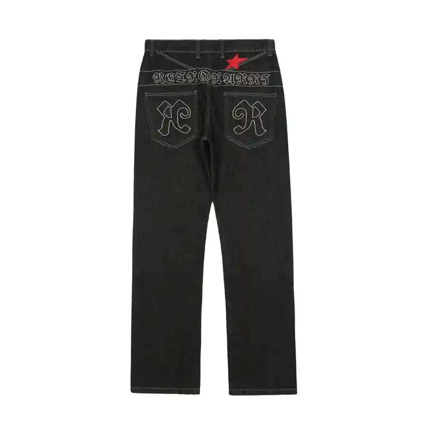 Designer × Japanese Brand × Vintage y2k skate hiphop baggy graphic jeans Size US 36 / EU 52 - 3 Thumbnail