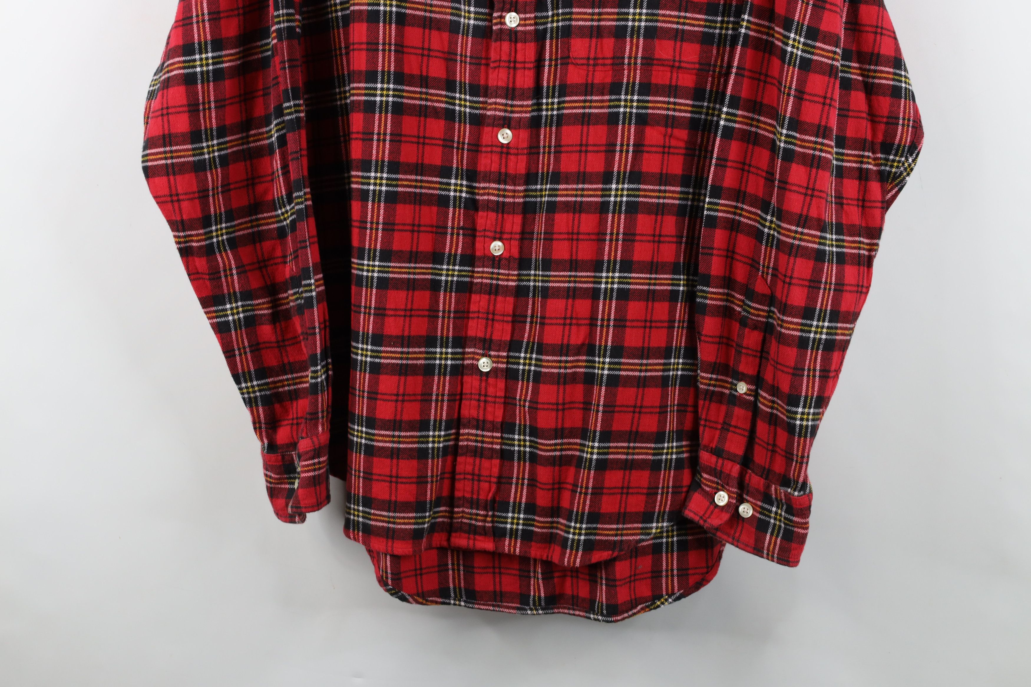Gap Vintage 90s Gap Flannel Collared Button Down Shirt Red Plaid Size US M / EU 48-50 / 2 - 3 Thumbnail