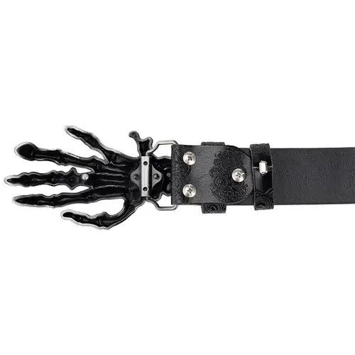 Goods × Japanese Brand Belts Skull Leather Embossed Belt Claw Alloy Buckle Size ONE SIZE - 2 Thumbnail
