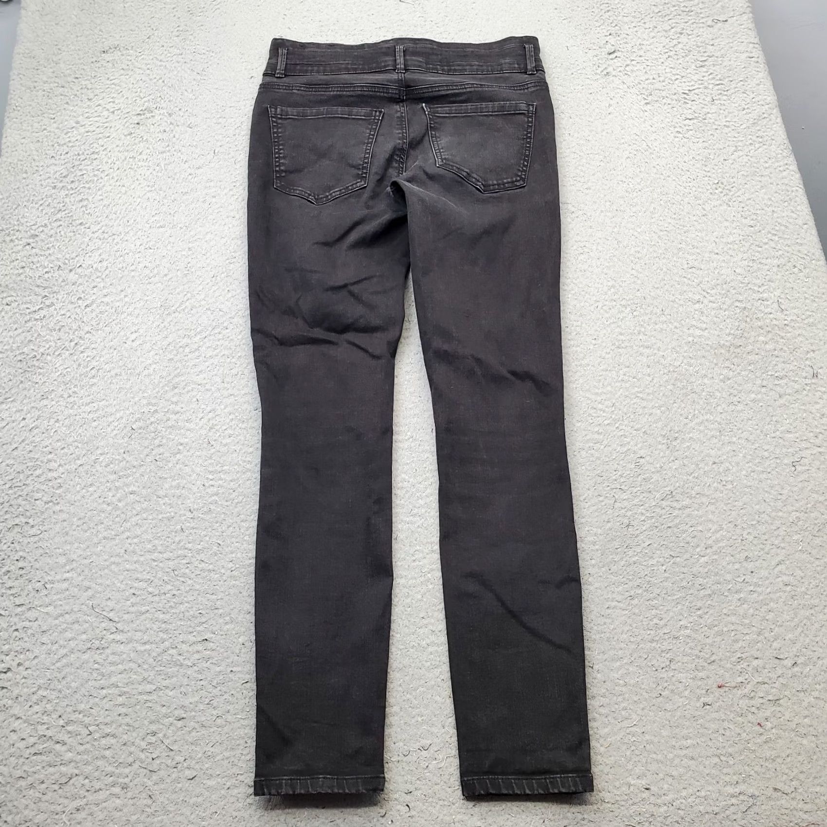 Ann Taylor Ann Taylor Skinny Jeans Womens 6 Black Denim High Rise Jeans Size 28" / US 6 / IT 42 - 2 Thumbnail