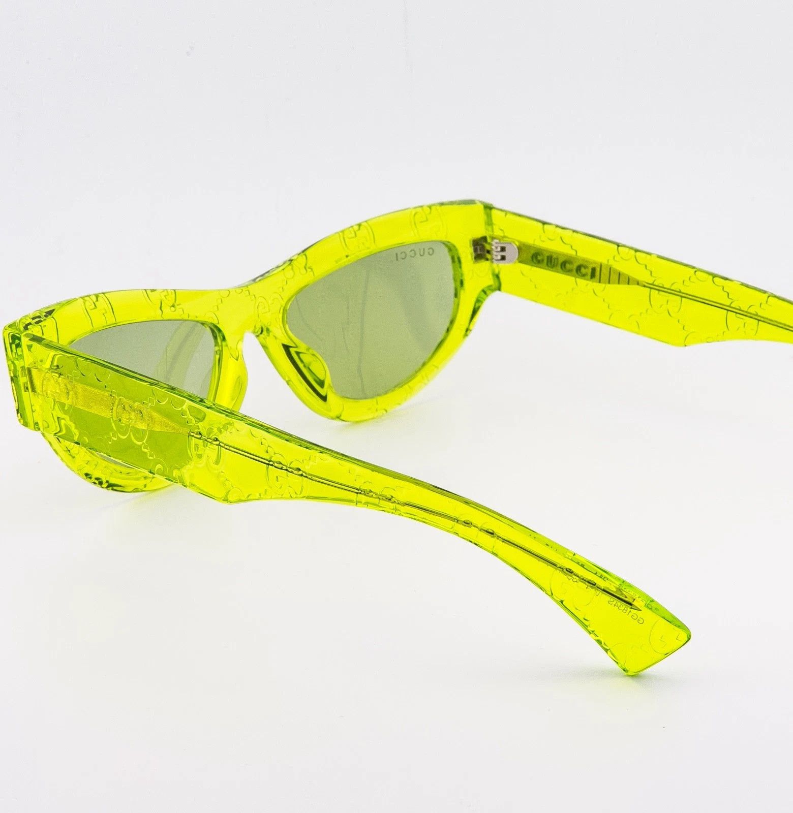 Gucci GUCCI GG1834S Crystal Green Guccissima 1834 Sunglasses 014 Size ONE SIZE - 2 Thumbnail