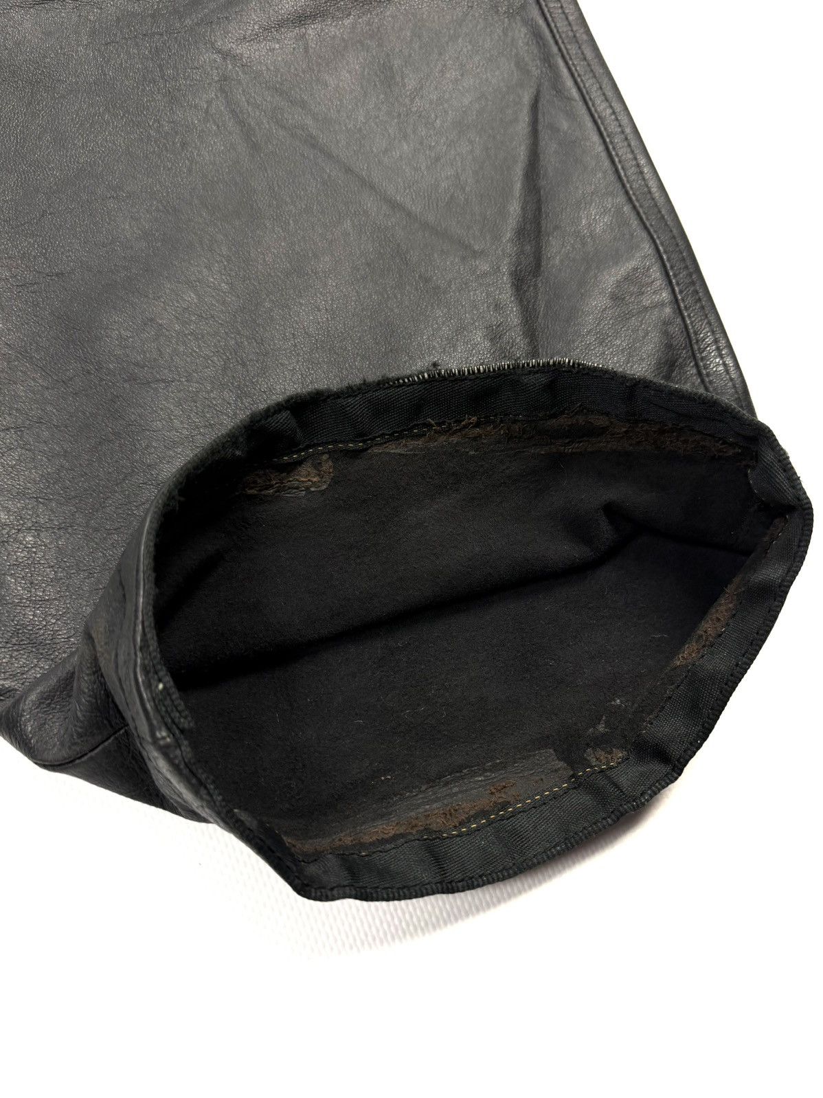 Leather Vintage Leonardo Vera Pelle Italy Leather Pants Relaxed Fit Size US 34 / EU 50 - 16 Thumbnail