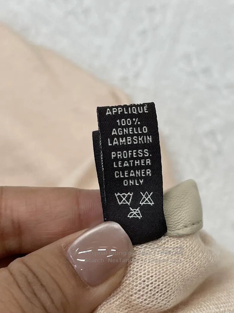 Loro Piana Loro Piana Pink cashmere leather edge diamond and triangle Size ONE SIZE - 8 Thumbnail