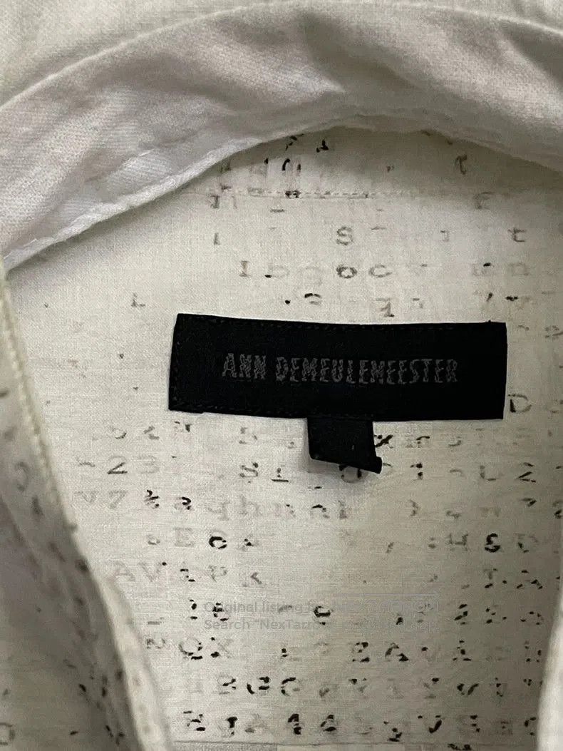Ann Demeulemeester Ann Demeulemeester Matrix Code Shirt. Size US M / EU 48-50 / 2 - 6 Thumbnail