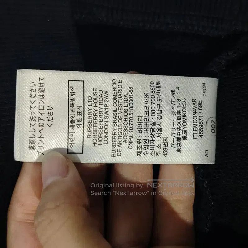 Burberry Burberry Black Cotton Women's Hoodie. Size S / US 4 / IT 40 - 8 Thumbnail