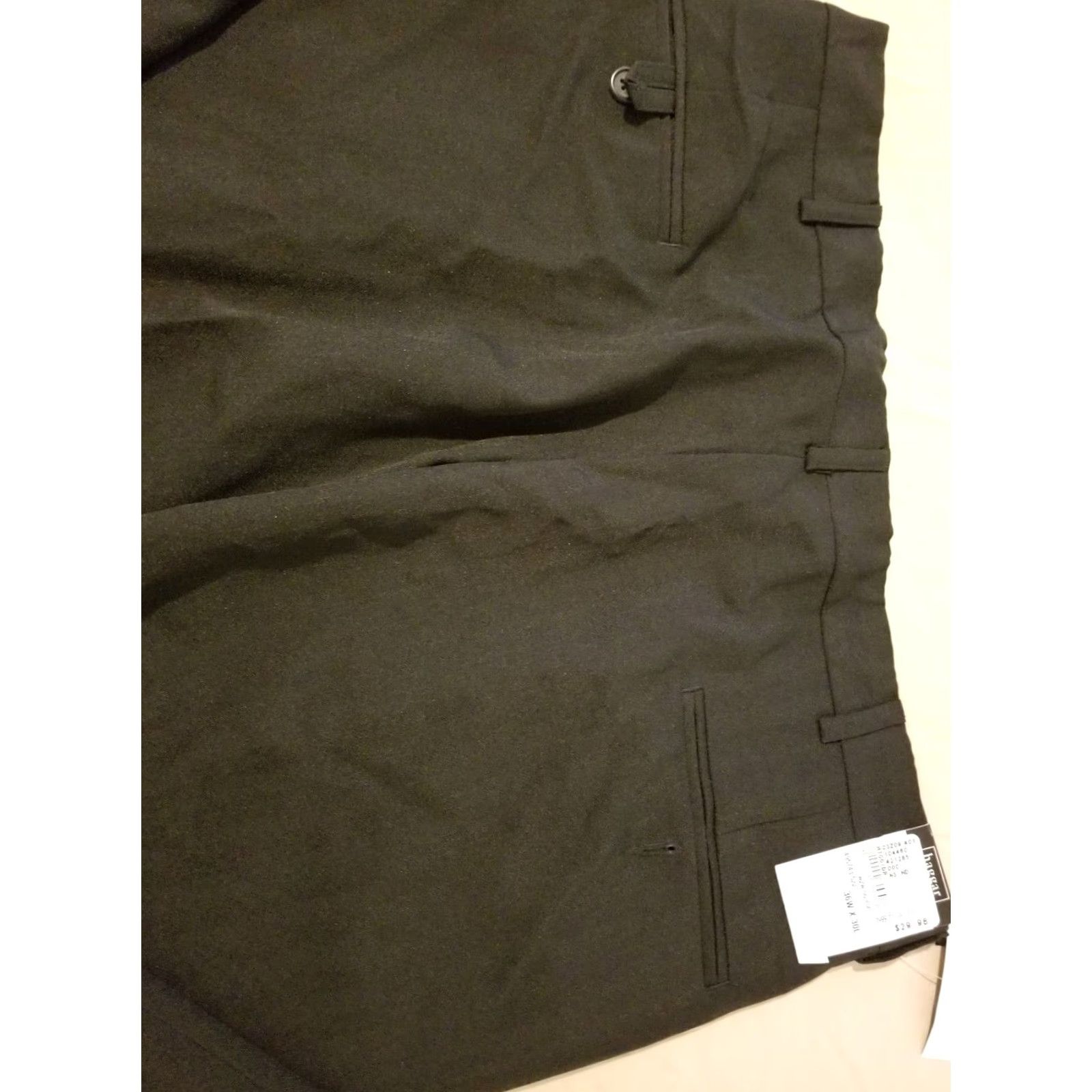Haggar Haggar Mens Dress Pants 36x30 Black Slacks Khaki Chino Trousers Regular Inseam 30 in Pants Size US 36 / EU 52 - 2 Thumbnail