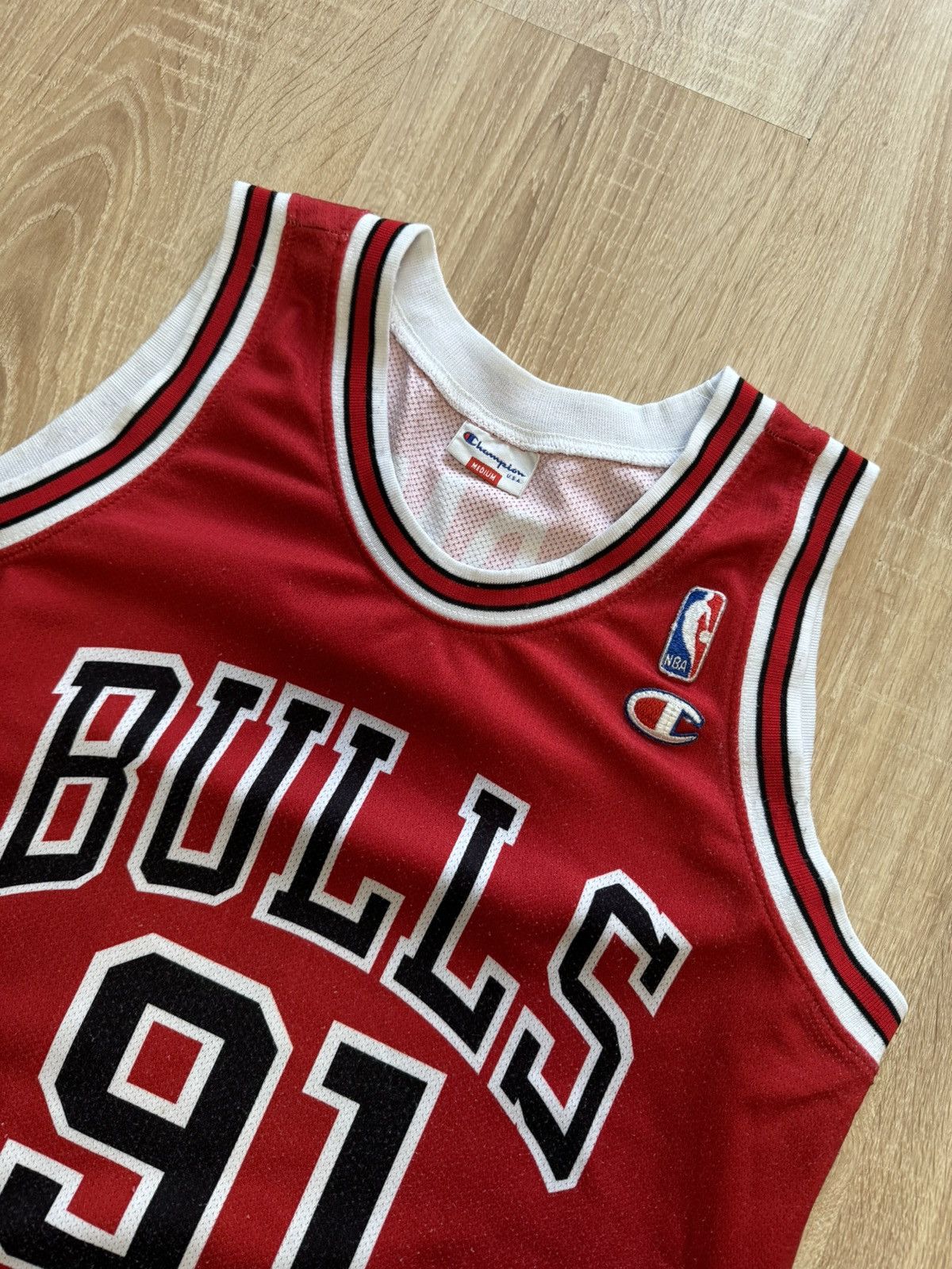 Champion × NBA × Vintage Champion NBA Chicago bulls 91 RODMAN vintage Size US M / EU 48-50 / 2 - 3 Thumbnail