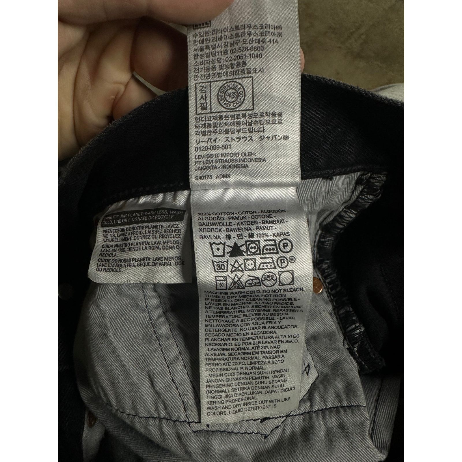 DENIM TEARS Denim Tears BSTROY Jeans Black Used 29 Size US 29 - 3 Thumbnail