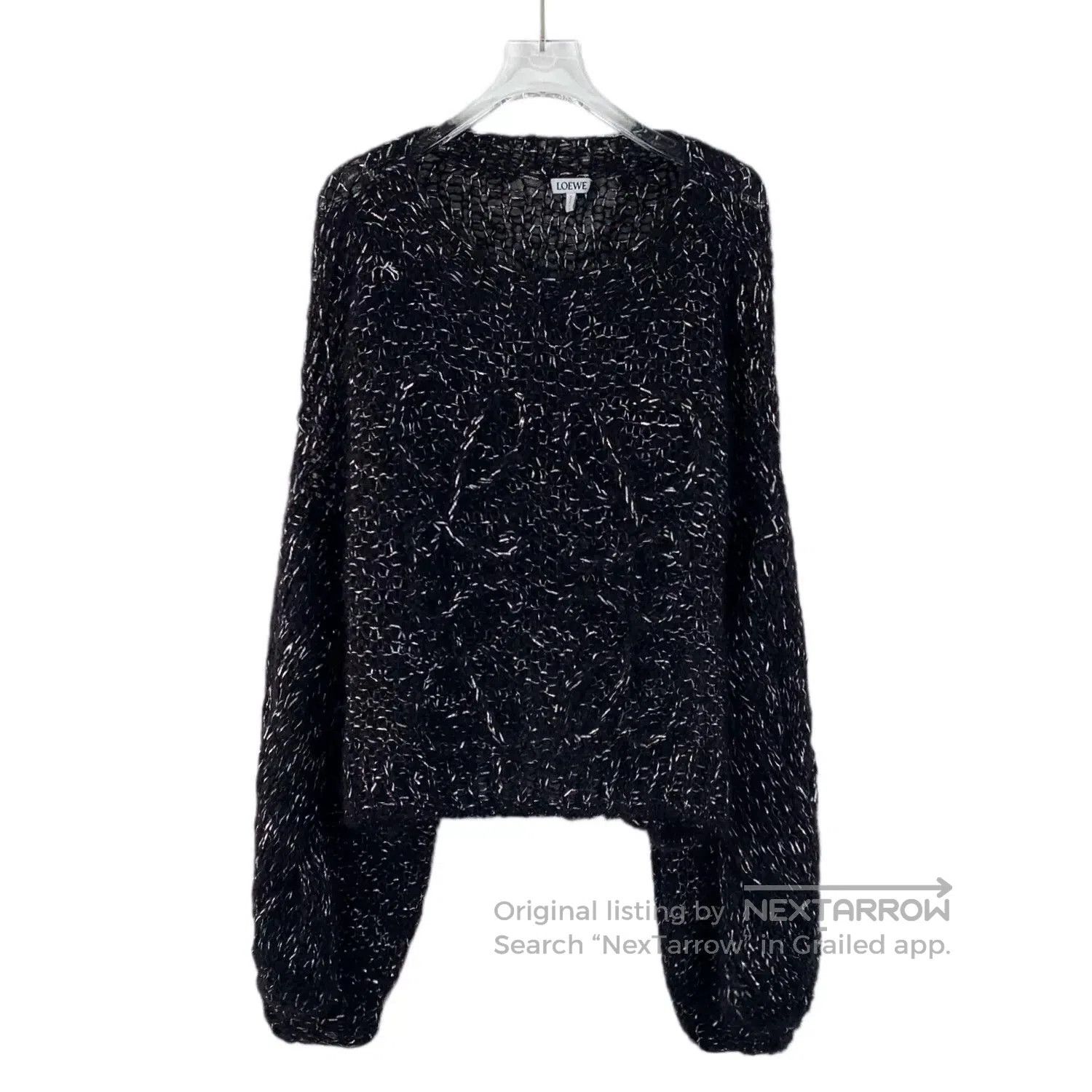 Loewe black mohair crew neck long sleeve sweater. Size US XS / EU 42 / 0 - 1 Thumbnail