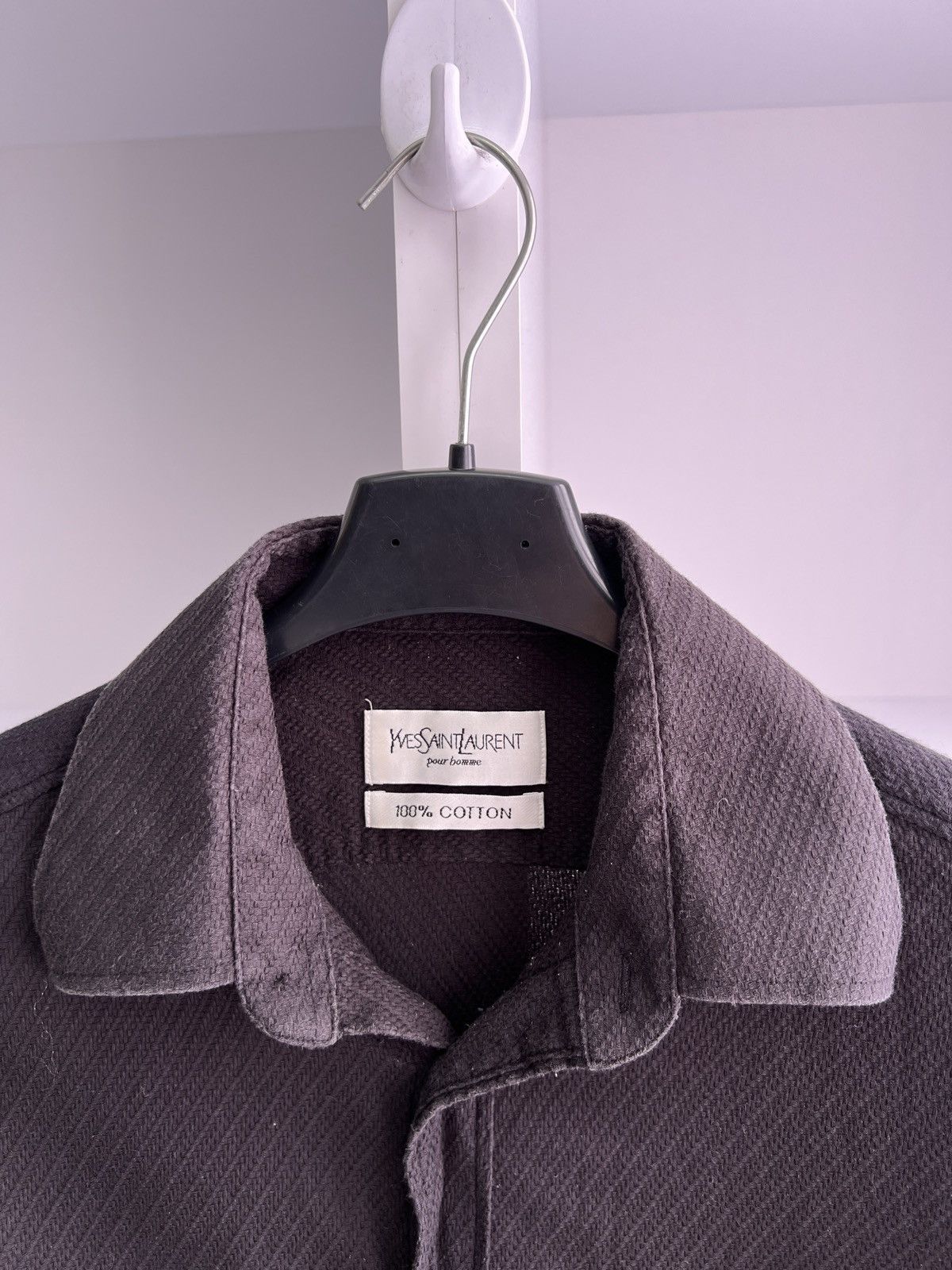 Vintage × Yves Saint Laurent Vintage Yves Saint Laurent Luxury Black Button up Shirt Size US S / EU 44-46 / 1 - 7 Thumbnail