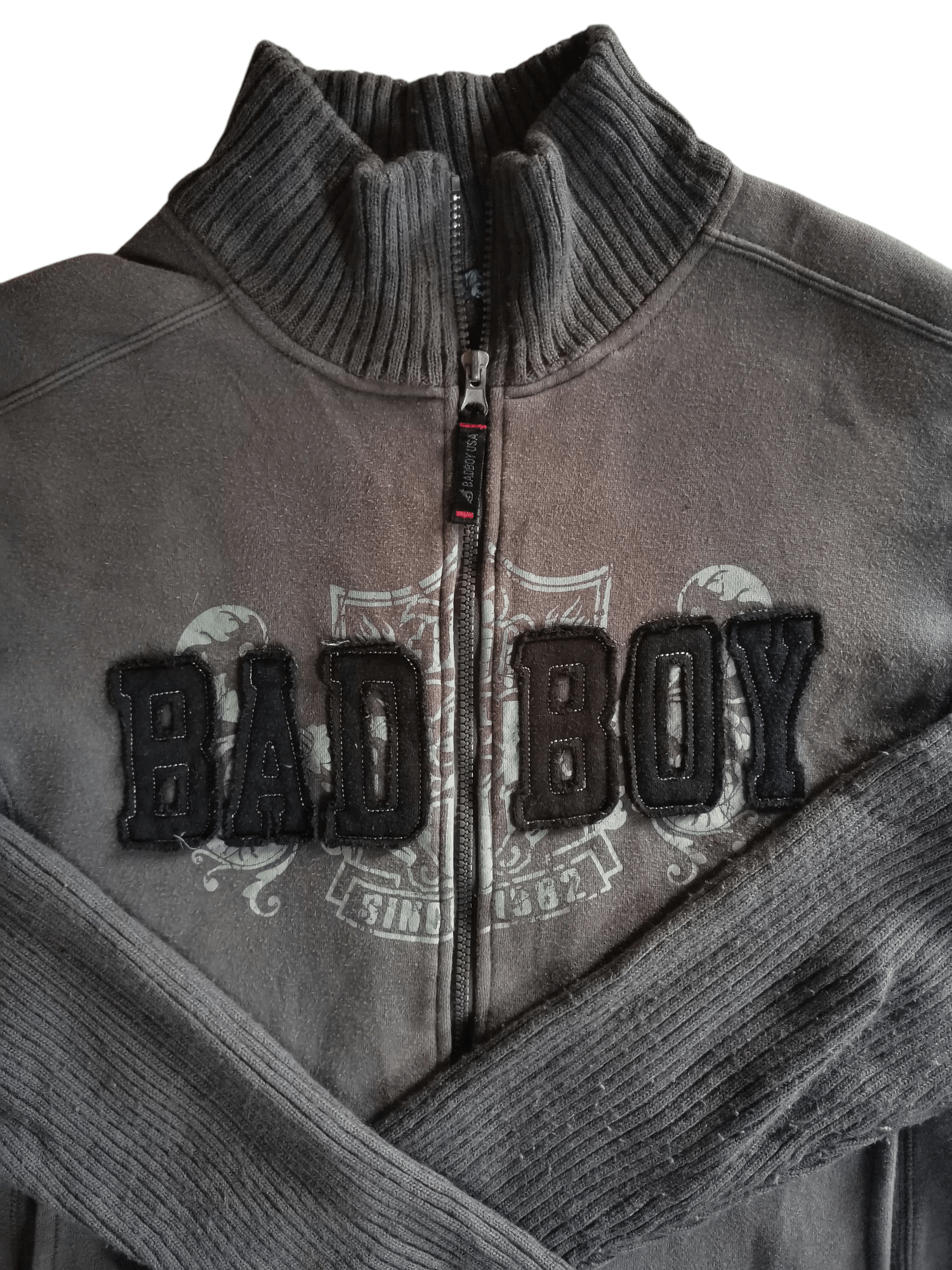 Designer × Vintage Vintage Bad Boy California USA Zipper Sweater Size US L / EU 52-54 / 3 - 3 Thumbnail