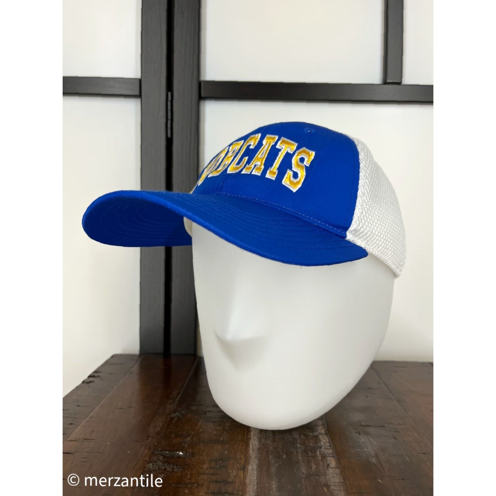 Vintage Bobcats Hat Cap Trucker Adult One Size Blue Sports Lightweight Baseball Cap Mens Size ONE SIZE - 4 Thumbnail
