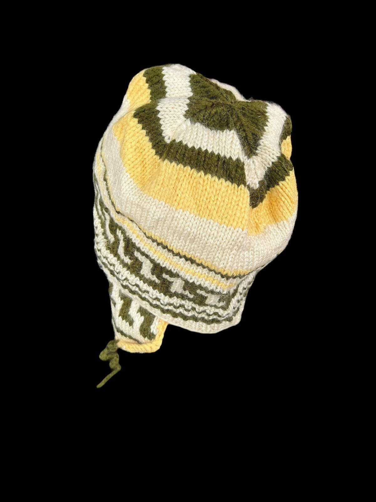 Japanese Brand × Kapital × Vintage Crochet Knitted Handmade Big Beanie Hats Rare☠️☠️ Size ONE SIZE - 2 Thumbnail