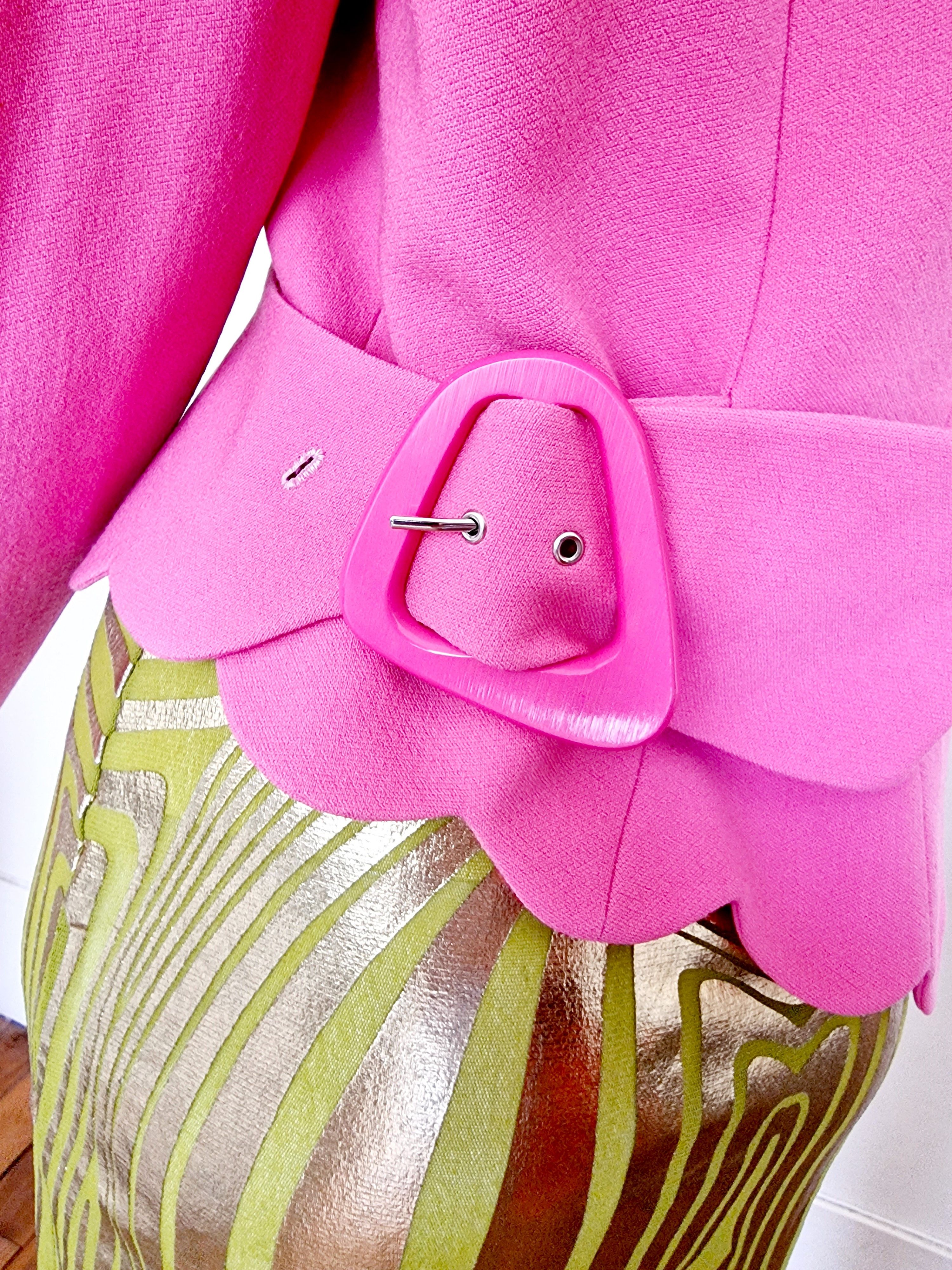 Thierry Mugler Thierry Mugler Asymmetrical Pink Rose Wrapped Large Jacket Size L / US 10 / IT 46 - 7 Thumbnail