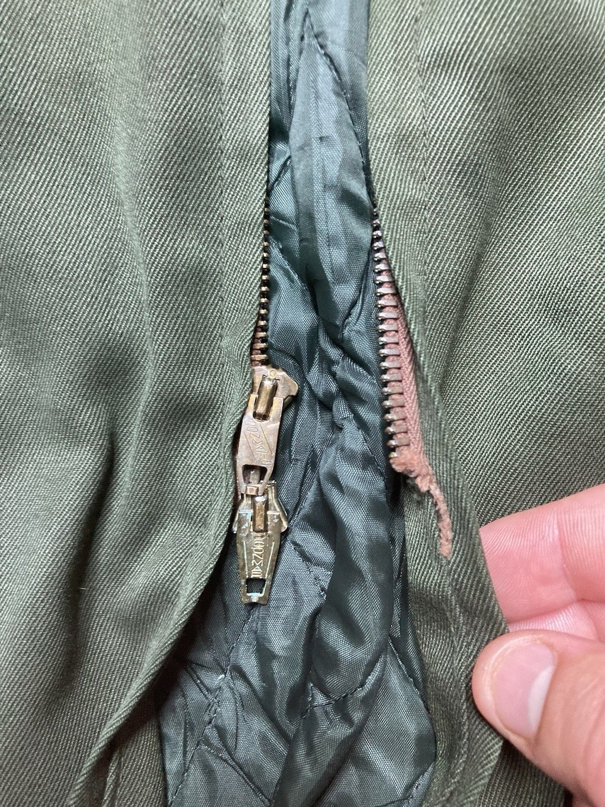 Vintage 50s 3 pocket work jacket Hart Uniforms AS IS BROKEN ZIP larg Size US L / EU 52-54 / 3 - 3 Thumbnail