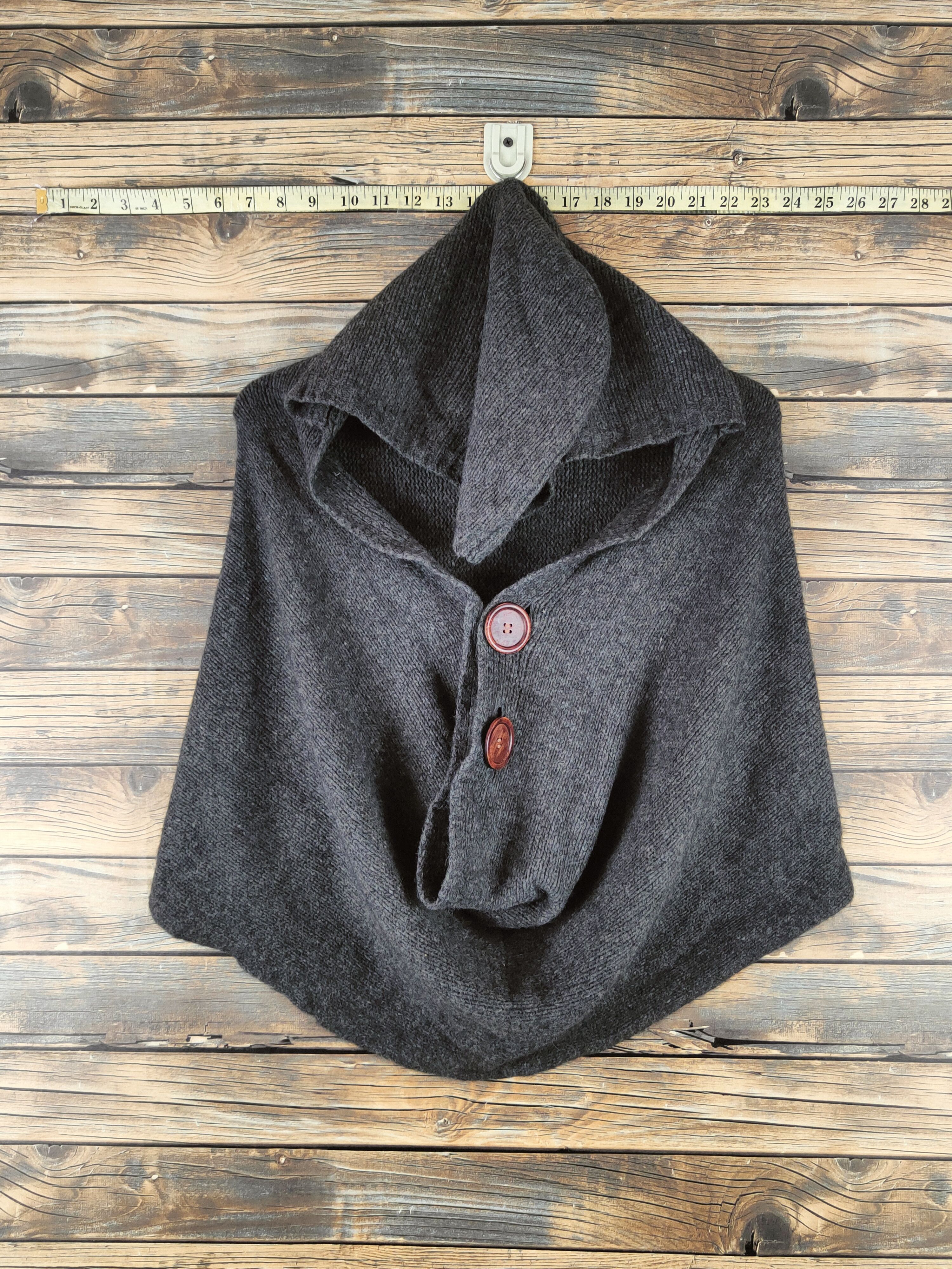 DL Sunao Kuwahara Black Knitwear Hoodie Crop Tops #46-390