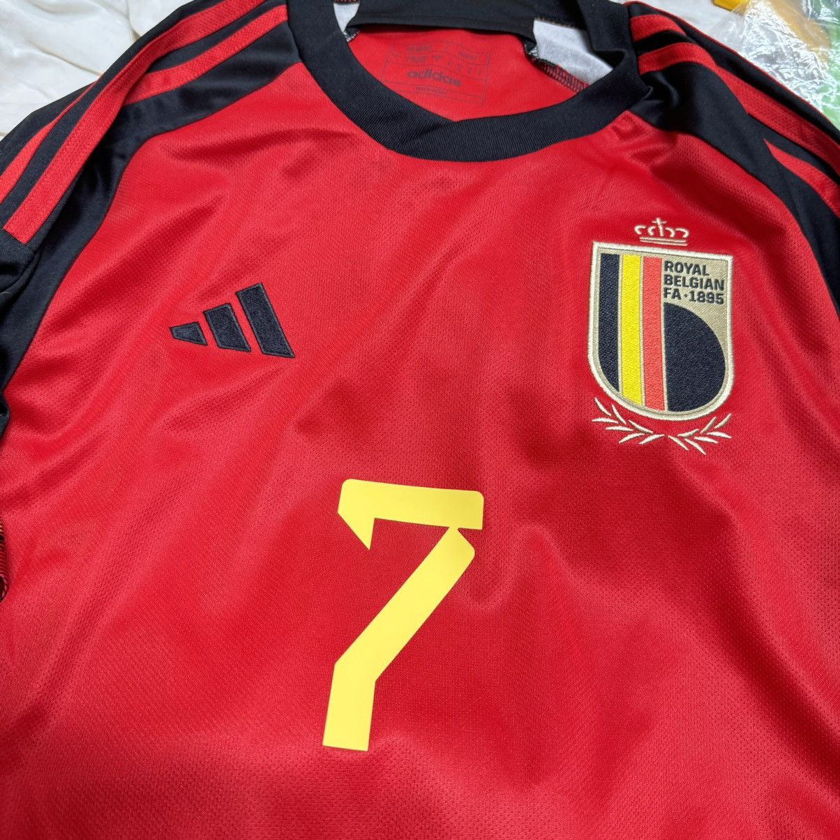 Adidas Belgium World Cup 2022 home shirt #7 De Bruyne Size US S / EU 44-46 / 1 - 3 Thumbnail