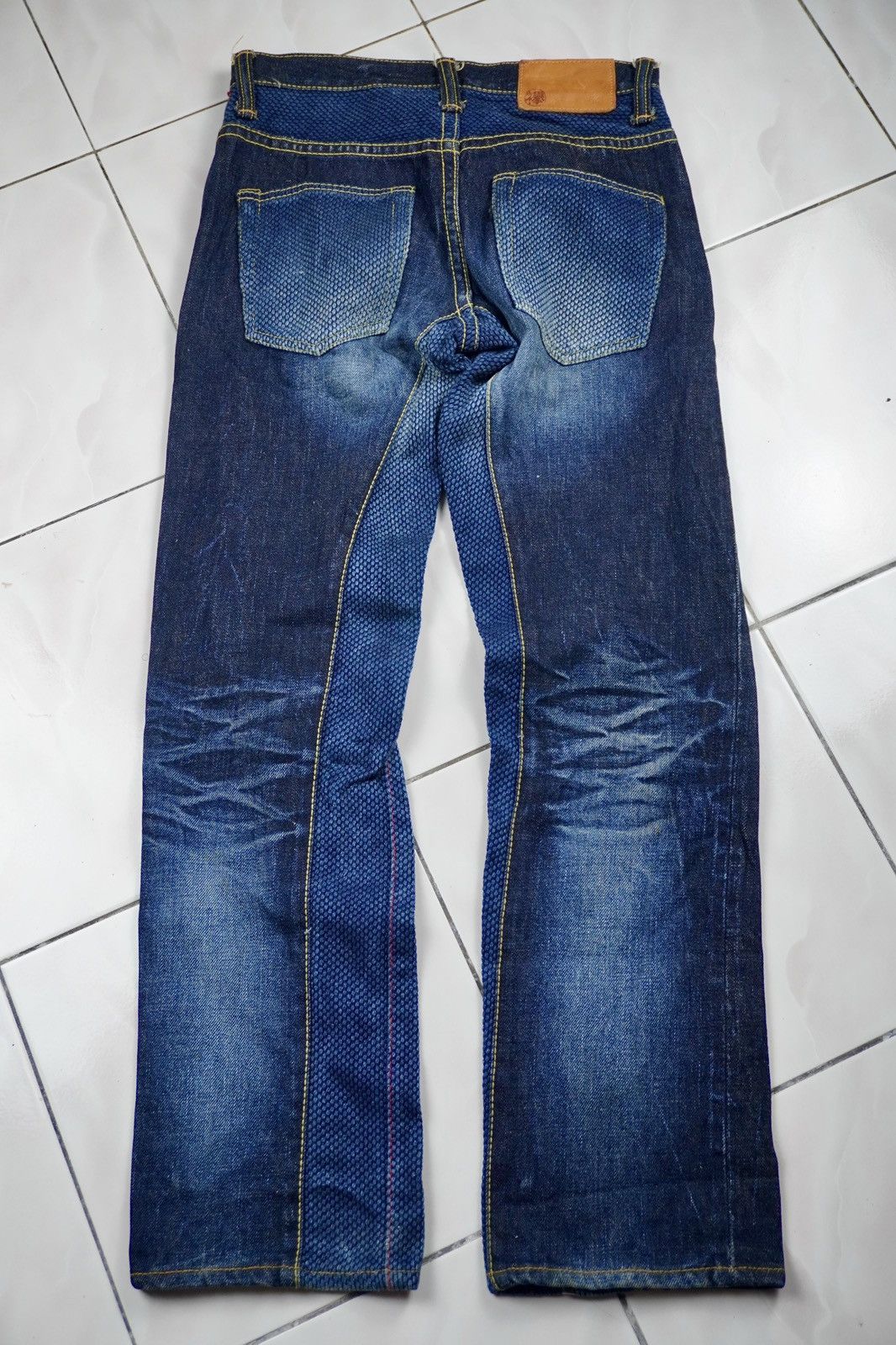 Japanese Brand Tasuki Jeans Repair. Co reconstruct blue denim selvedge Size US 28 / EU 44 - 3 Thumbnail
