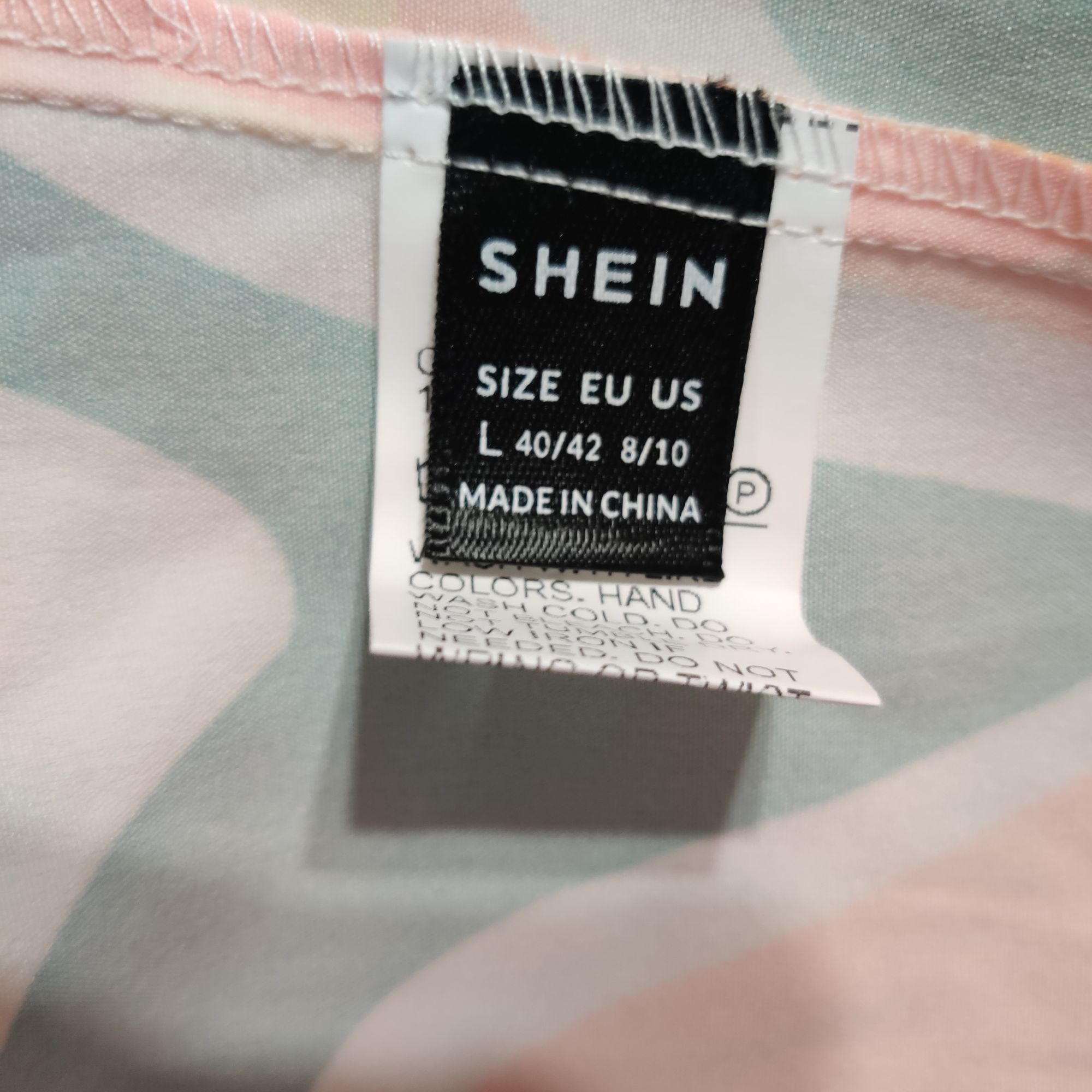 Shein Shein 8/10 Multicolor Swirl Strapless Cutout Midi Dress Tube Size L / US 10 / IT 46 - 8 Thumbnail
