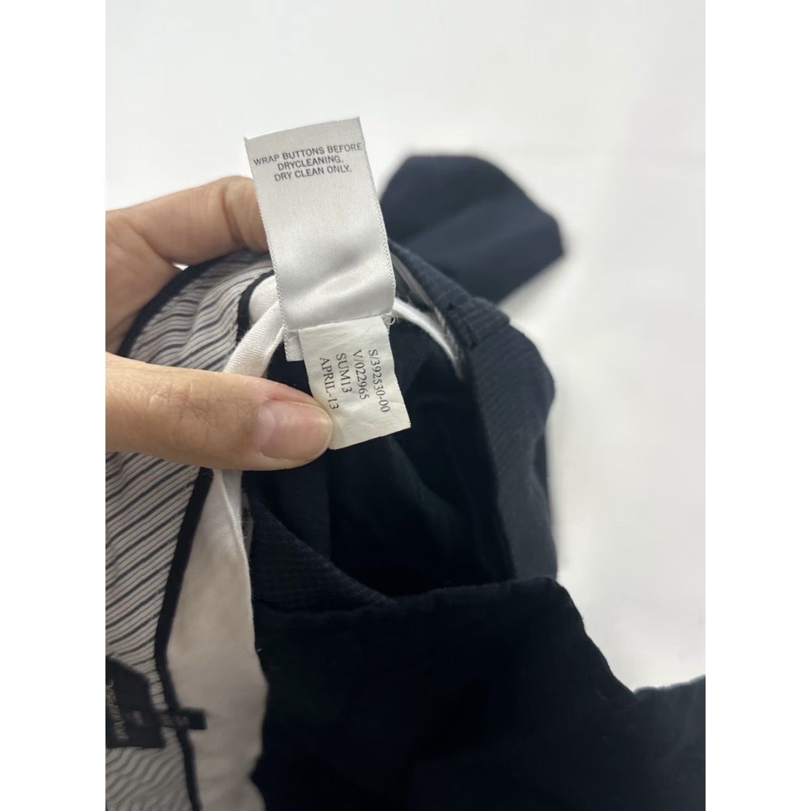 Banana Republic Banana Republic Pants Mens Regular 32x32 Black Pin Check Plaid Chino Flat Front Straight Leg 32 Inseam Mens Size US 32 / EU 48 - 6 Thumbnail