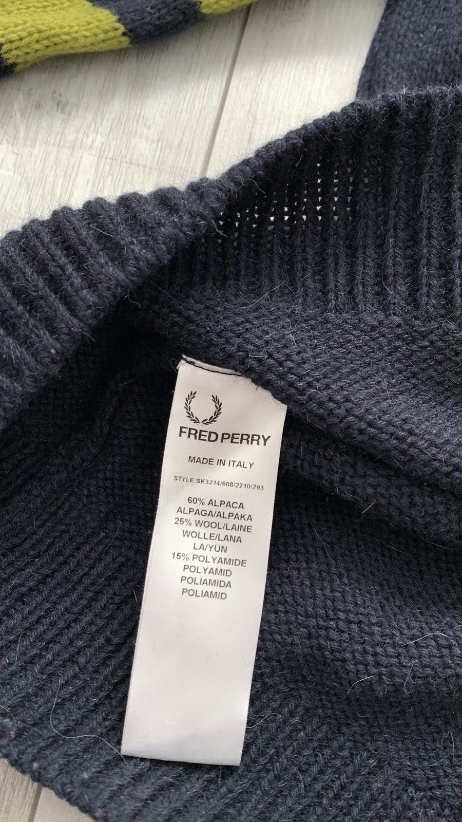 Fred Perry × Raf Simons × Raf by Raf Simons Fred Perry & Raf Simons Wool Alpaca Knitted Jumpers Sweater Size US M / EU 48-50 / 2 - 6 Thumbnail