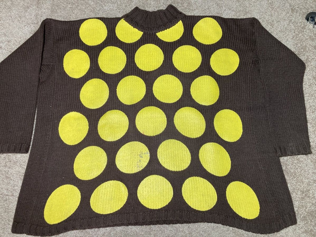 W&LT × Walter Van Beirendonck AW96 W&LT Wonderland Polka Dot Sweater Brown Oversized Size US M / EU 48-50 / 2 - 2 Thumbnail