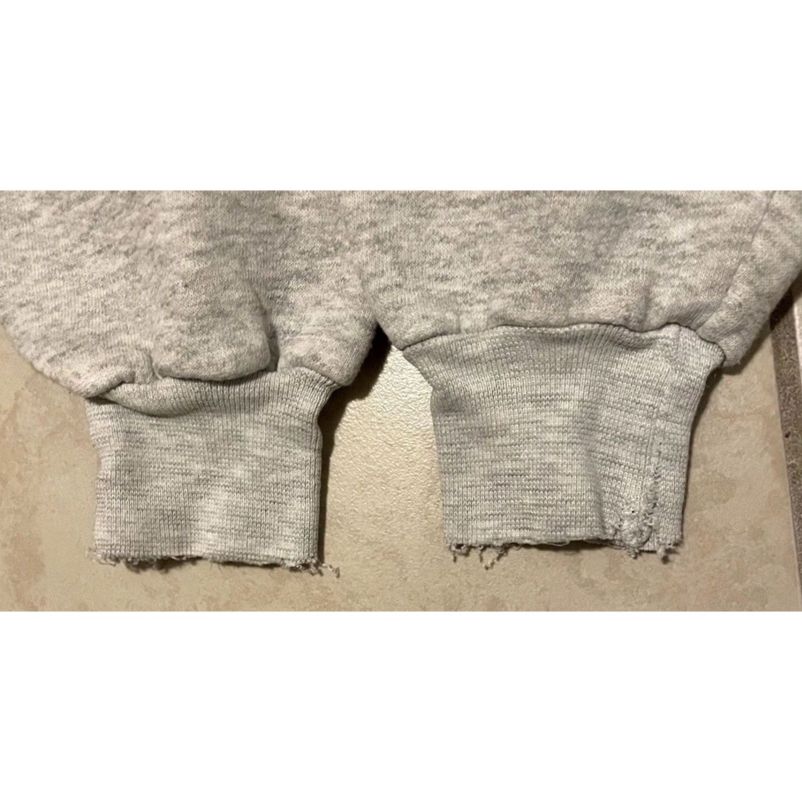 Vintage Vtg 90s Ricks College Faded Distressed Sweatshirt Gray S Men Pullover Hoodie College USA 80s Boys Mens Size US S / EU 44-46 / 1 - 4 Thumbnail