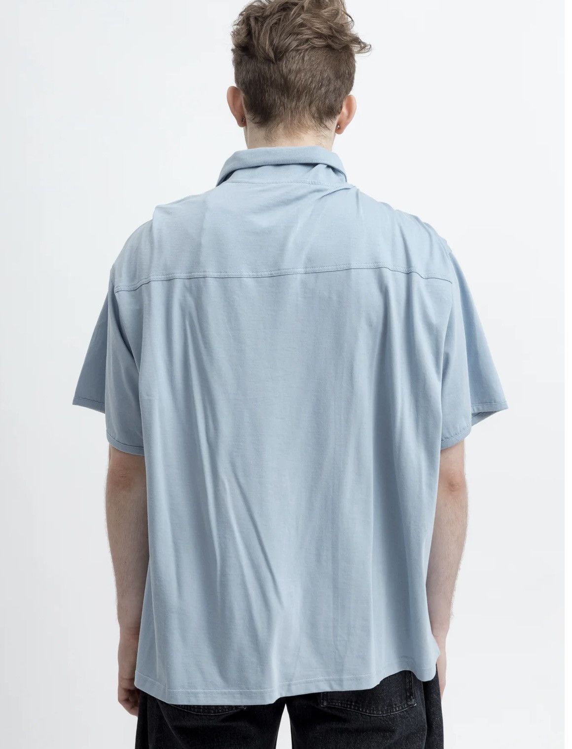 Y/Project Y/Project Light Blue Infinity Polo Shirt Size US XL / EU 56 / 4 - 9 Thumbnail