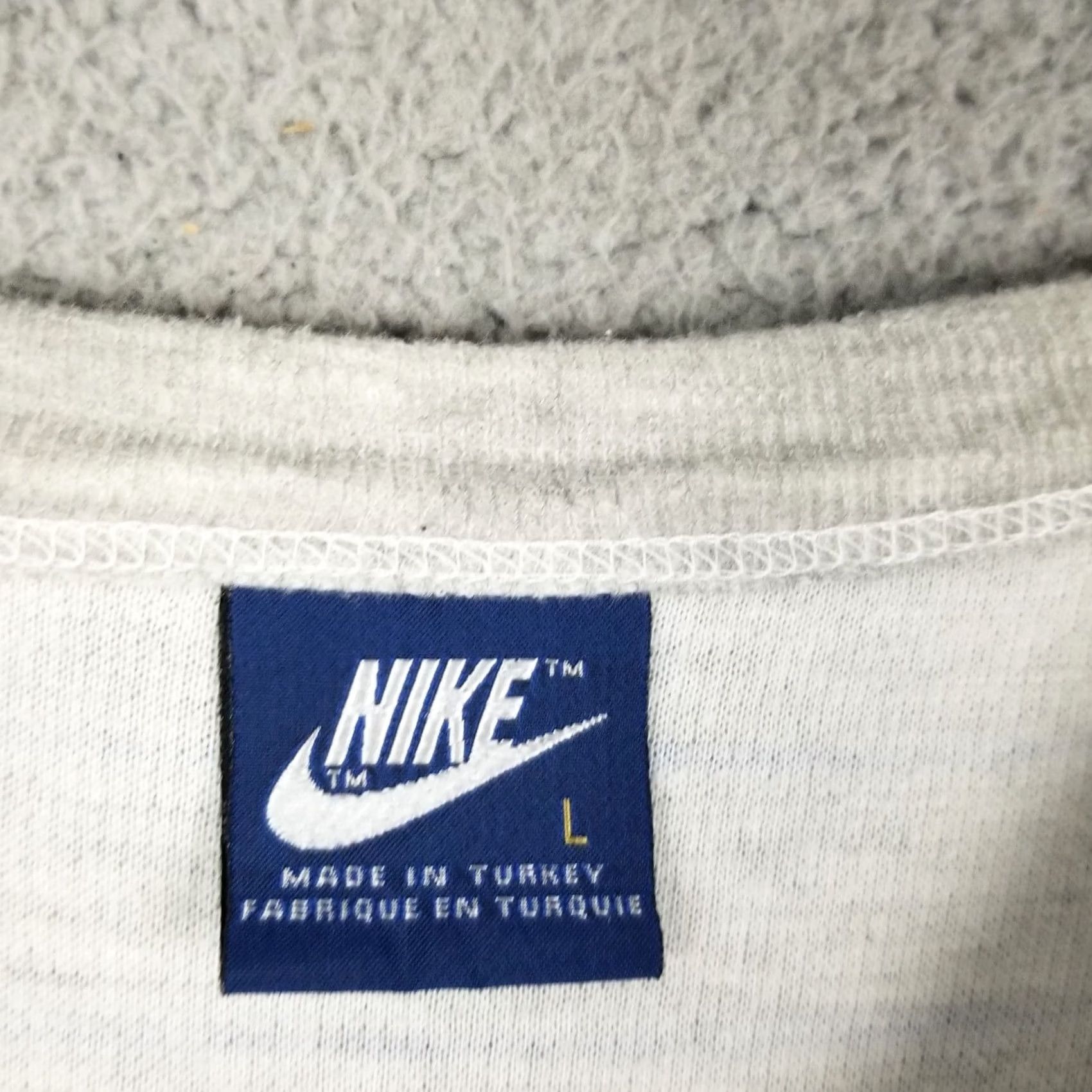 Nike Nike Sweater Shirt Woman L Striped Raglan Zip Crew Neck Lightweight Knit Cotton Blend Full Zip Pockets Logo 2020s (Nike PR) Mens Womens Girls Size L / US 10 / IT 46 - 3 Thumbnail