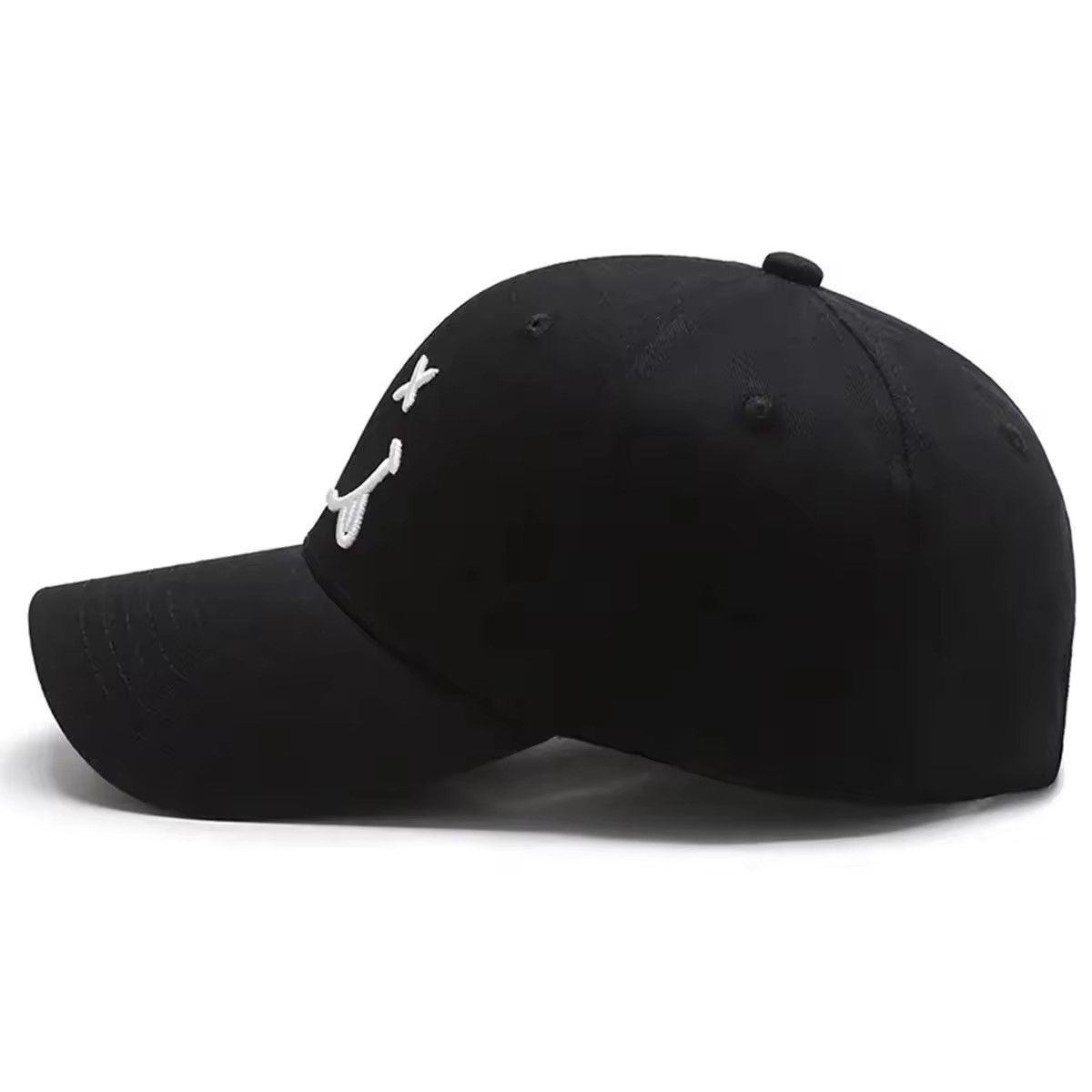 Other Smiling Face Embroidery Casquette Casual Fashion Solid Hat Size ONE SIZE - 5 Thumbnail