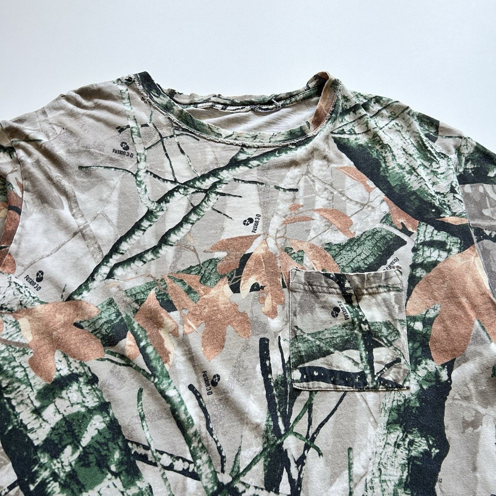 Realtree × Vintage Vintage Realtree Pocket T-Shirt XXL Camouflage Distressed Size US XXL / EU 58 / 5 - 2 Thumbnail