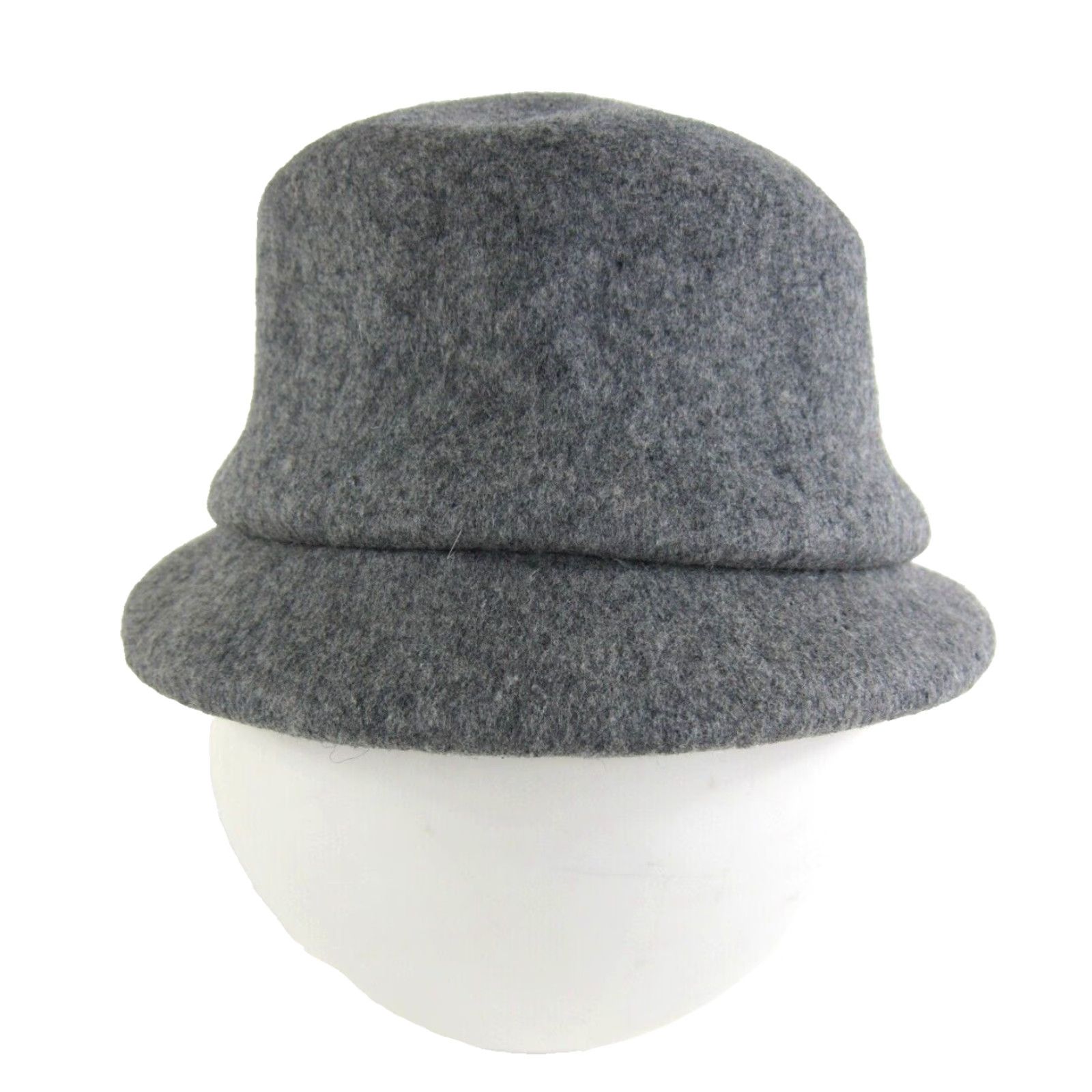 FELT Vintage M'Sieu Leon Wool Felt Grey Montreal Canada Cloche Hat Women Small Size ONE SIZE - 2 Thumbnail