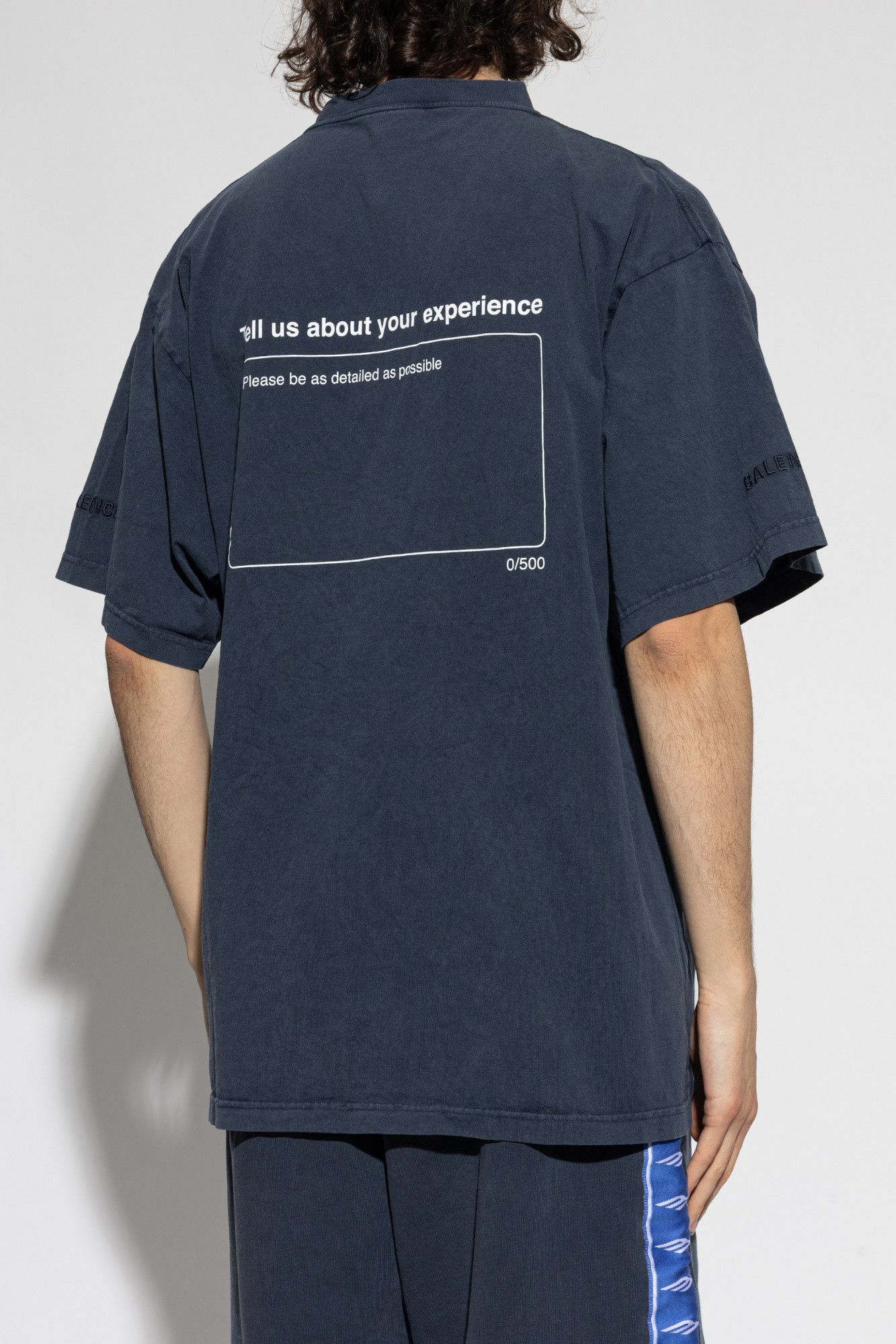 Balenciaga os11x0326 Rating Printed T-Shirt in Washed Navy Size US L / EU 52-54 / 3 - 4 Thumbnail