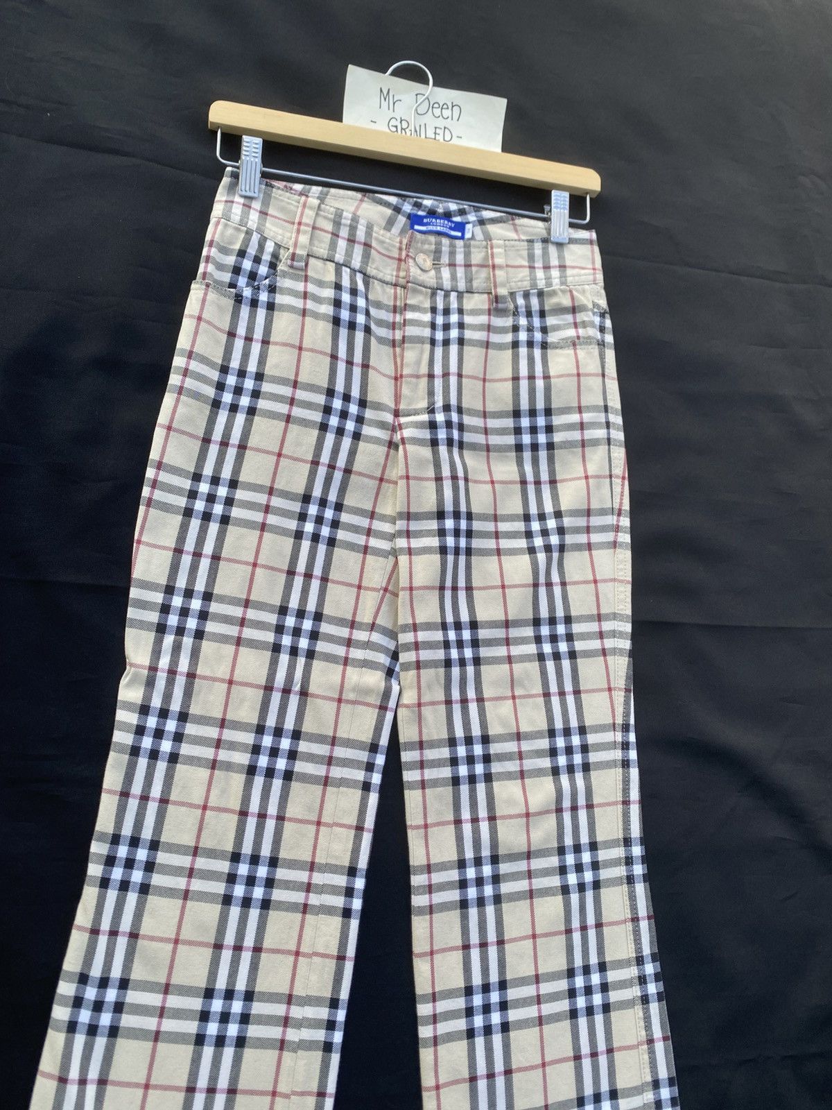 Burberry Rare Burberry Brown Checkered Casual Pants Size US 27 - 7 Thumbnail