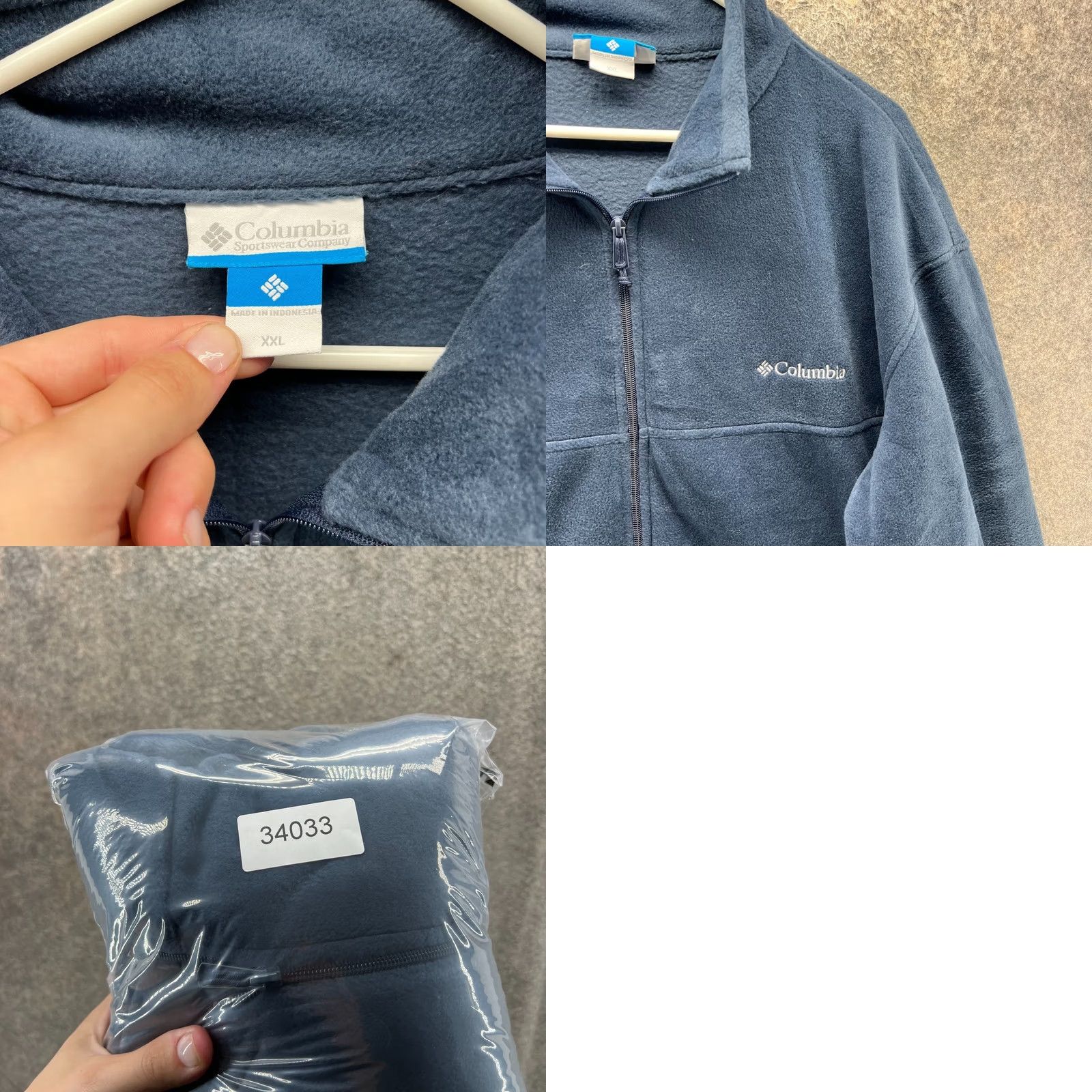 Vintage Columbia Jacket Mens XXL Blue Navy Full Zip Fleece Mountain Benton Sweatshirt Size US XXL / EU 58 / 5 - 8 Thumbnail