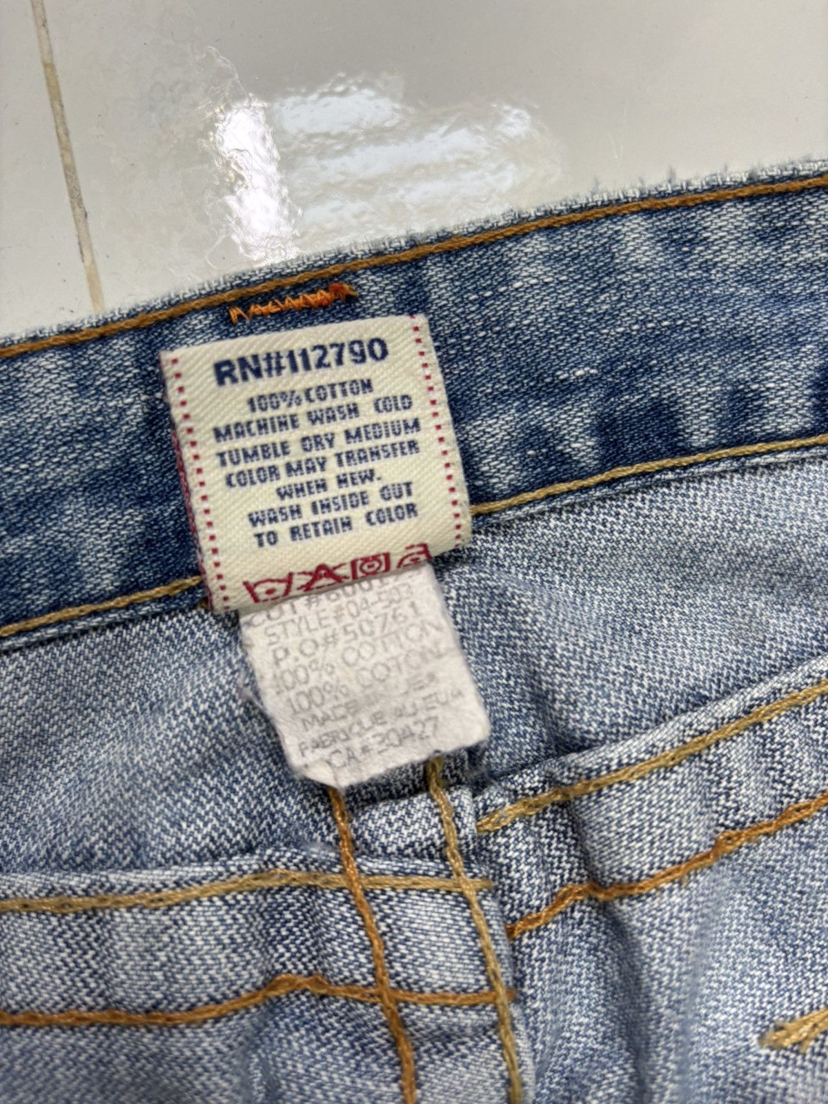 Hysteric Glamour × True Religion True Religion Joey Bootcut Flare Distressed Denim Jeans Size 27" / US 4 / IT 40 - 13 Thumbnail