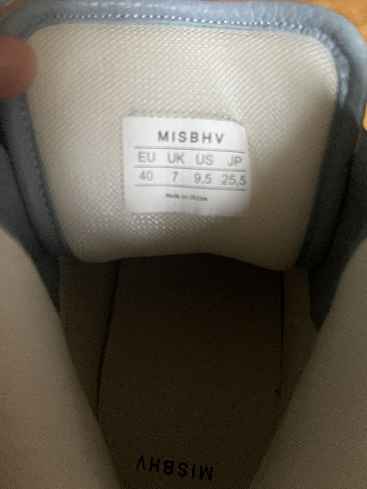Misbhv Never-Worn MISBHV High Top, Blue White, Size EU 40, US 9.5 Size US 9.5 / IT 39.5 - 8 Thumbnail