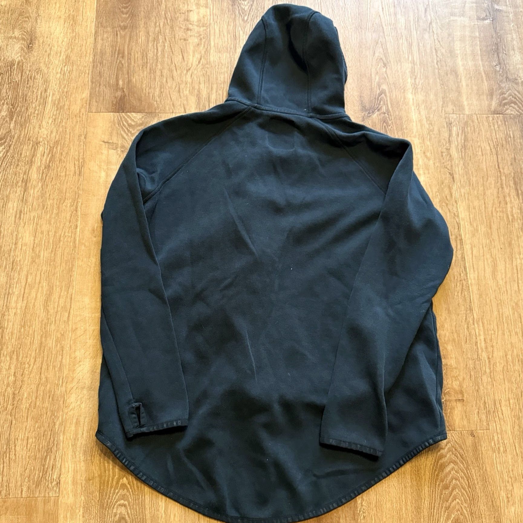 Nike Nike Womens Black Tech Fleece Cape Full Zip Hooded Jacket M Black Women's Jacket Regular Size M Size M / US 6-8 / IT 42-44 - 2 Thumbnail