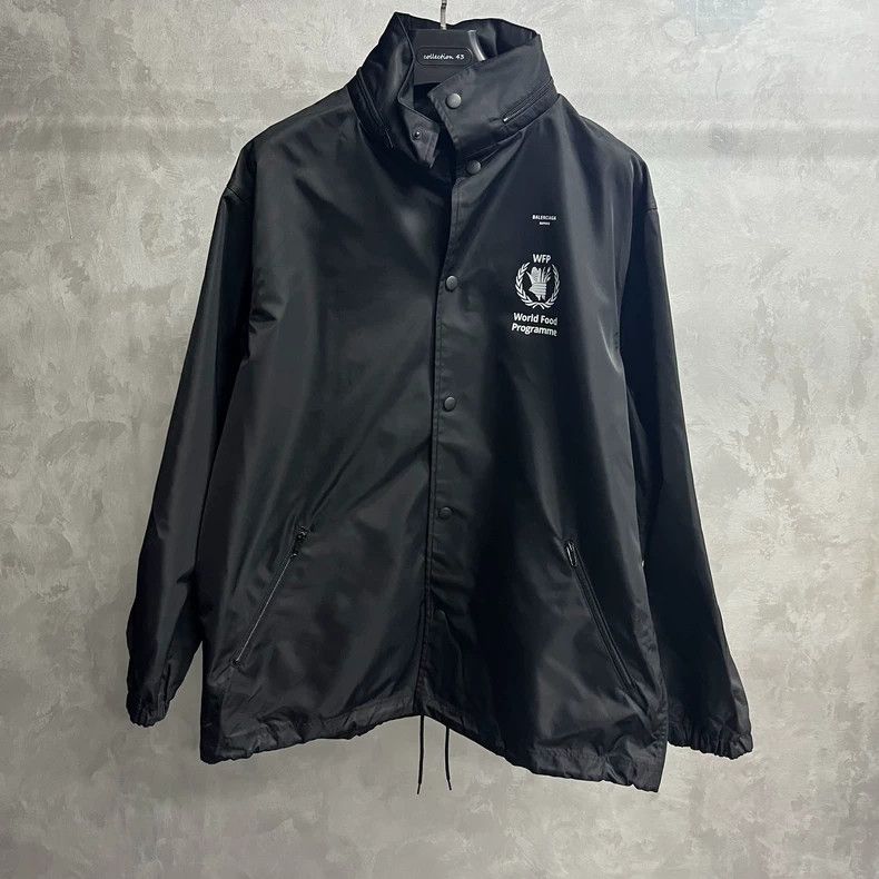 Balenciaga Black Balenciaga Windbreaker Jacket Size US XL / EU 56 / 4 - 1 Thumbnail
